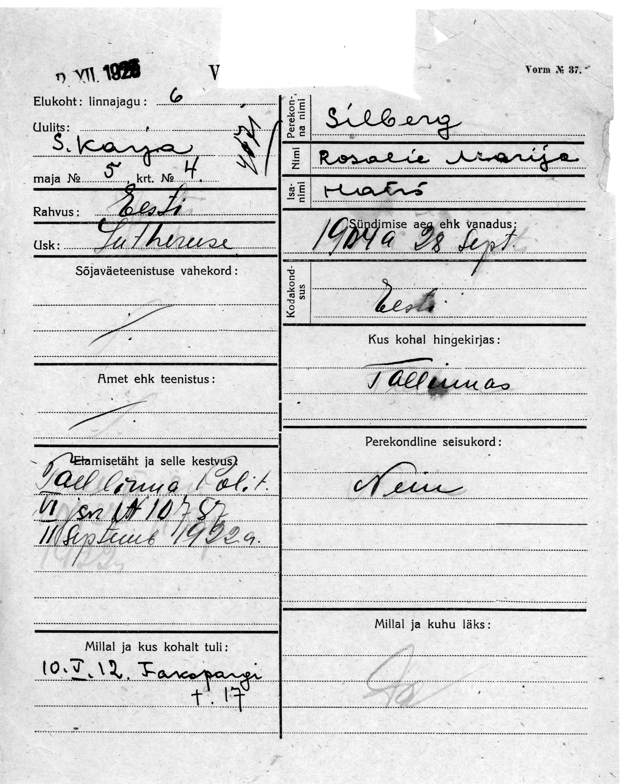 Silberg, Rosalie-Marija, Hans