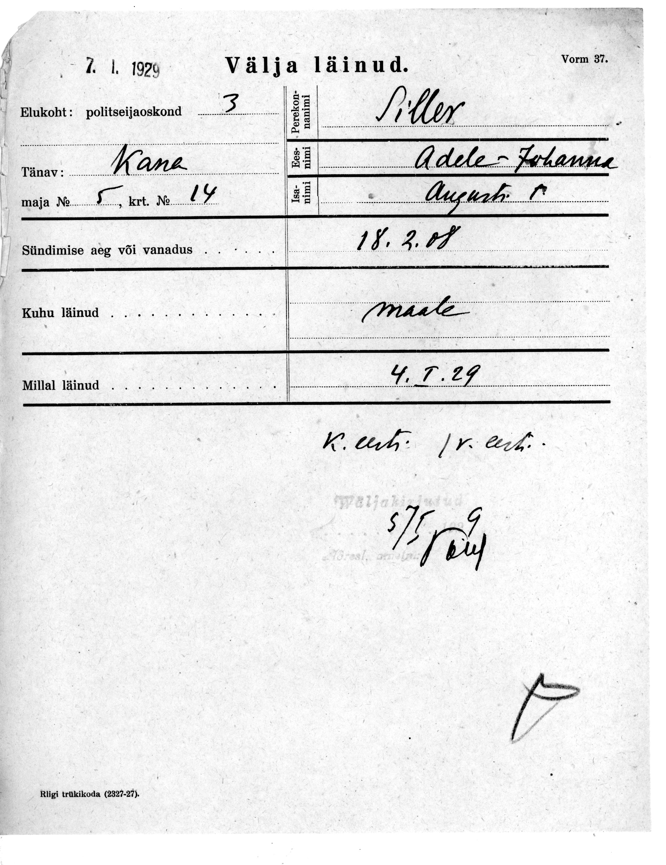 Siller, Adele-Johanna, August