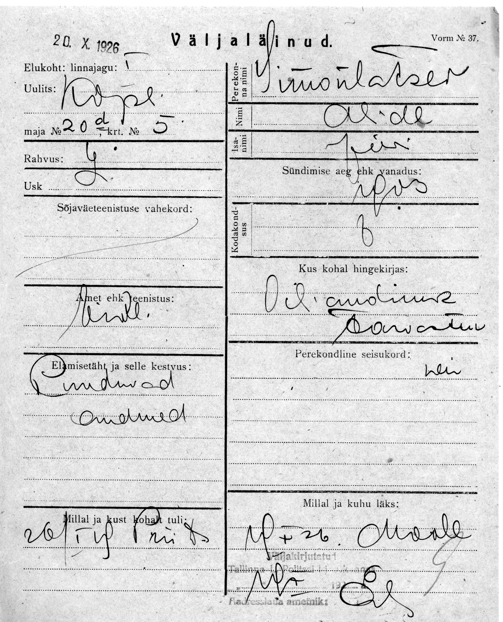 Simonlatser, Alide, Jüri