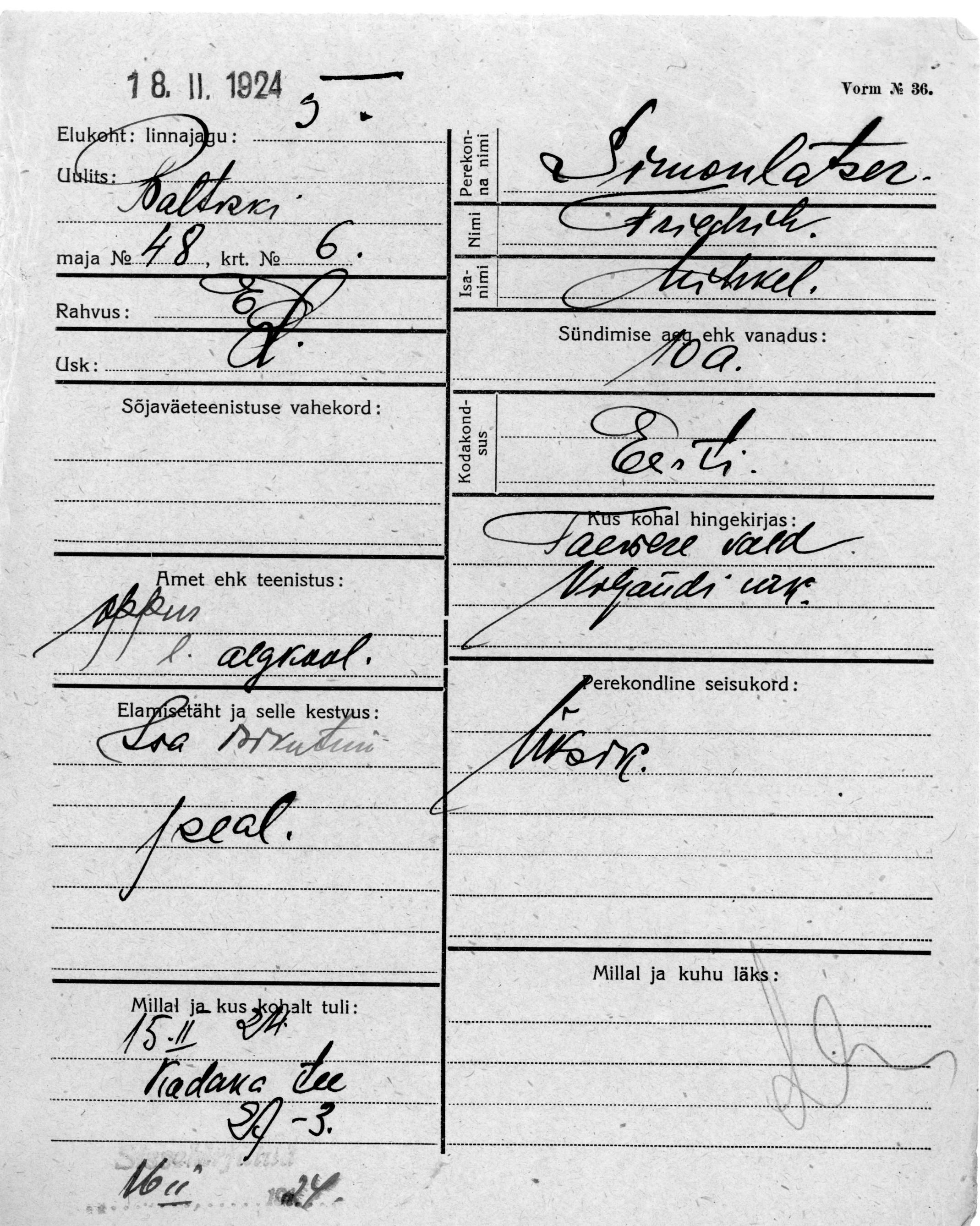 Simonlatser, Friedrih, Mihkel