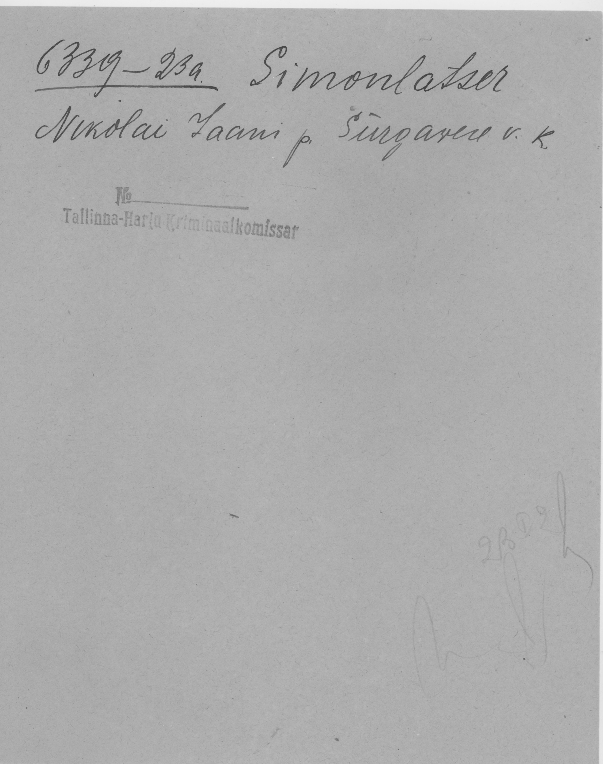 Simonlatser, Nikolai, Jaan