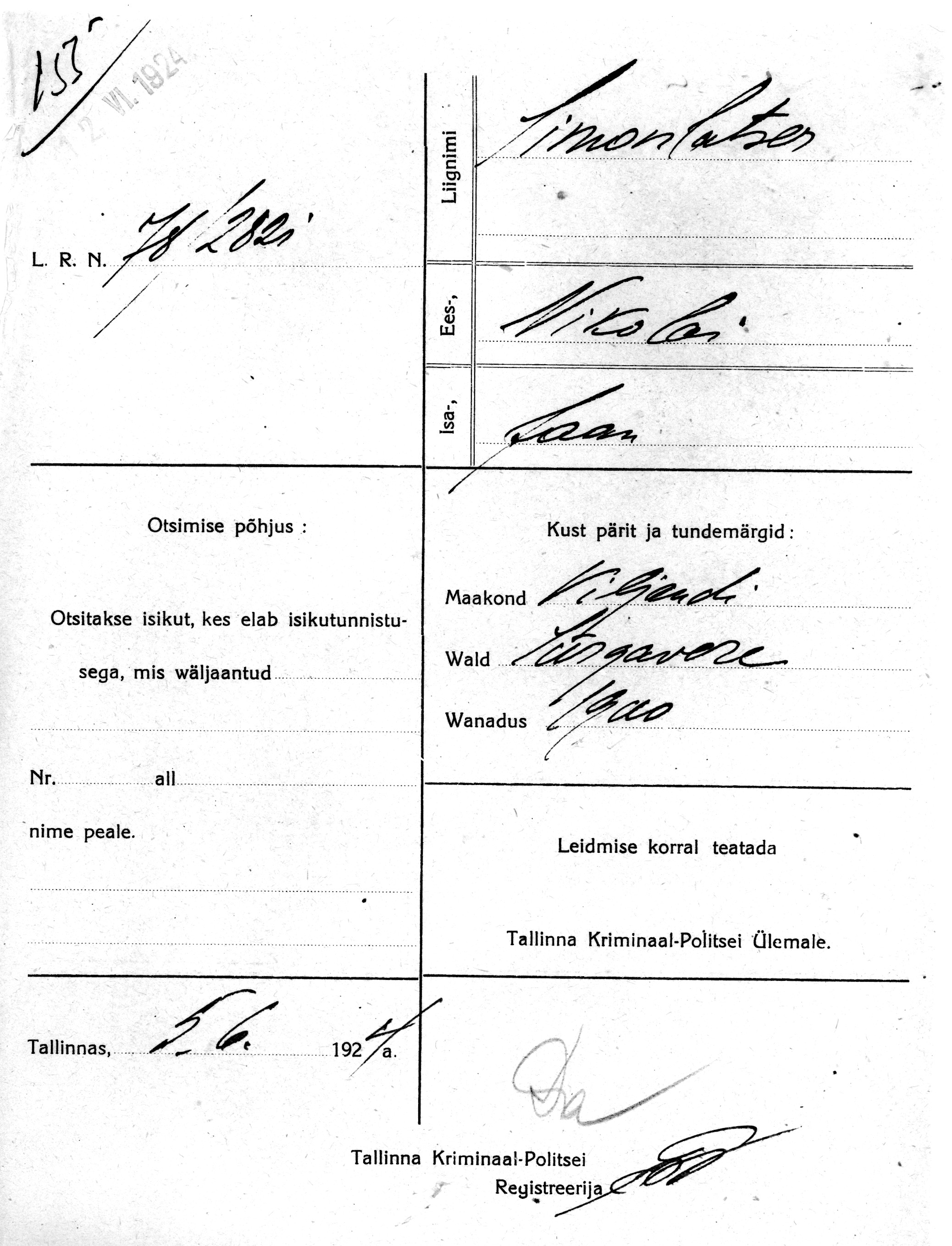 Simonlatser, Nikolai, Jaan