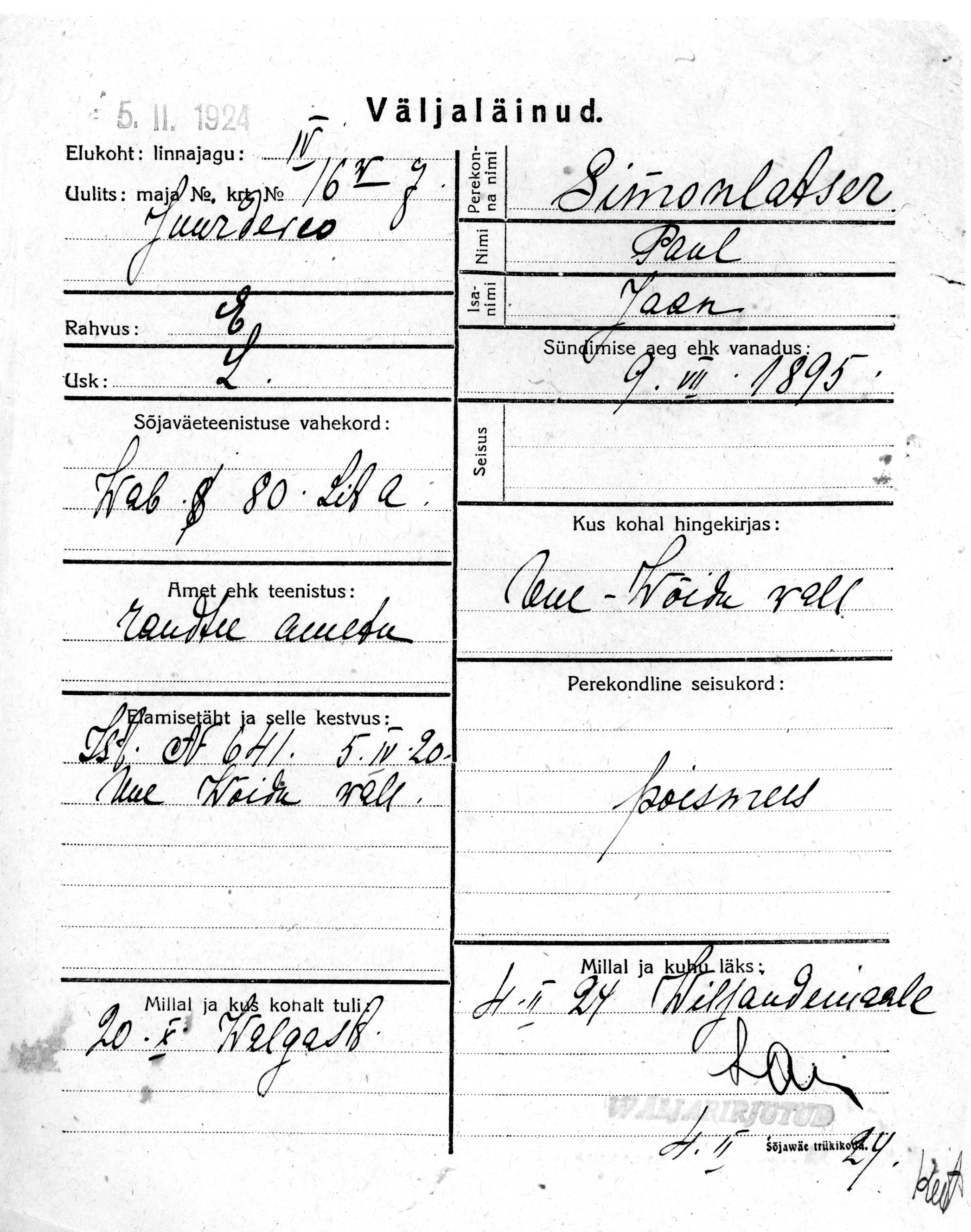 Simonlatser, Paul, Jaan