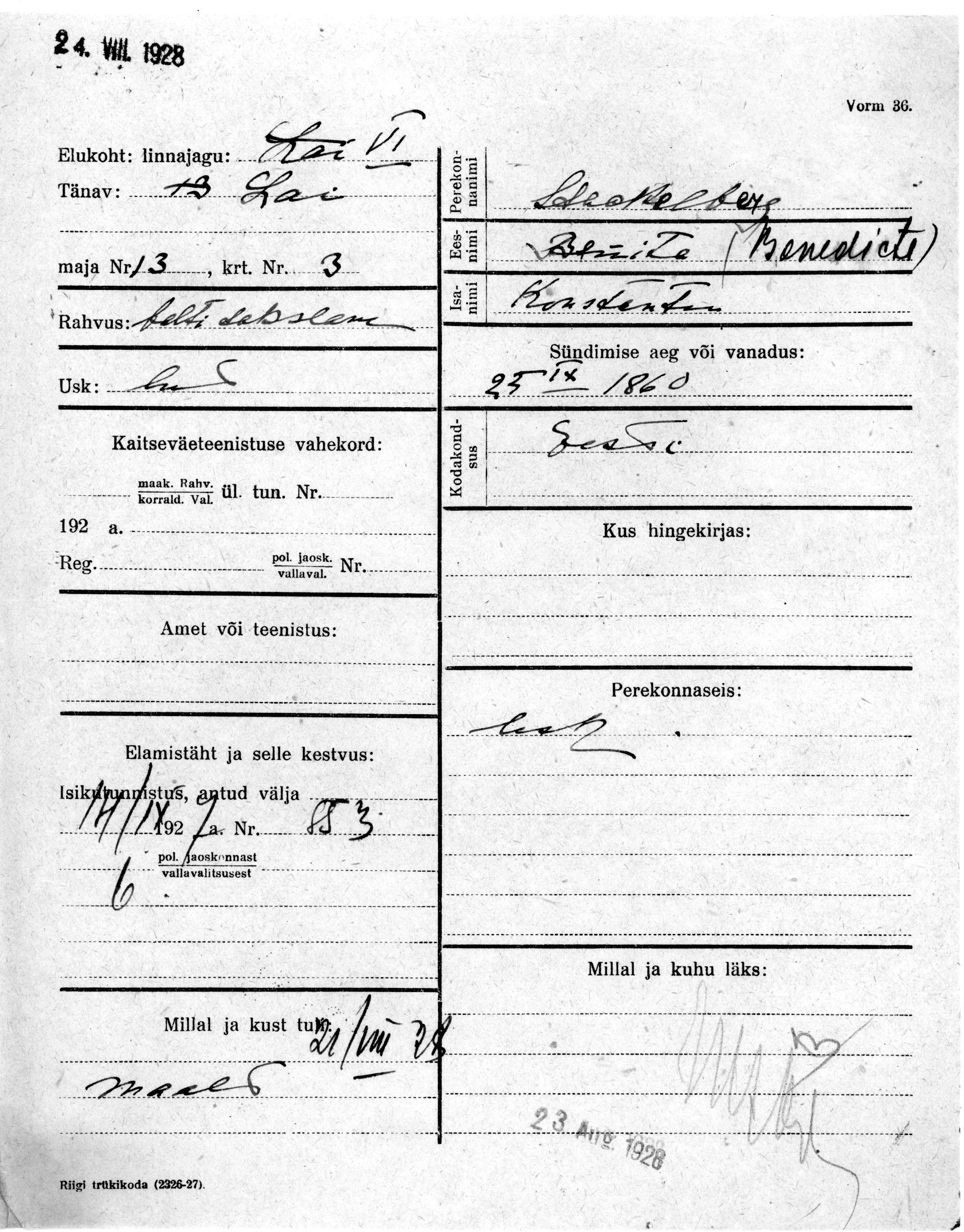 Stackelberg, Benite(bonedicte), Konstantin