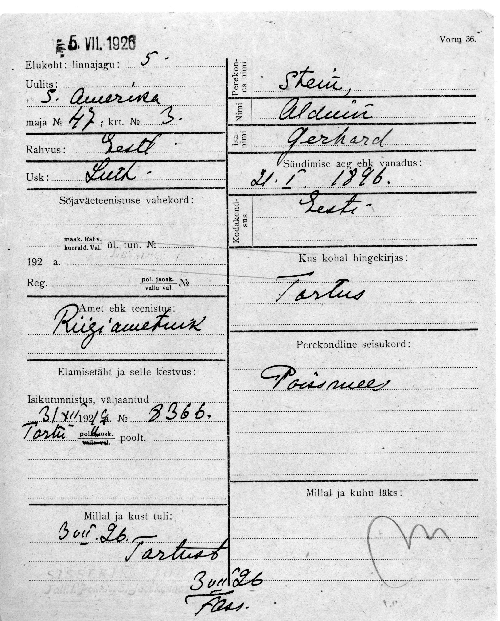 Stein, Alduin, Gerhard