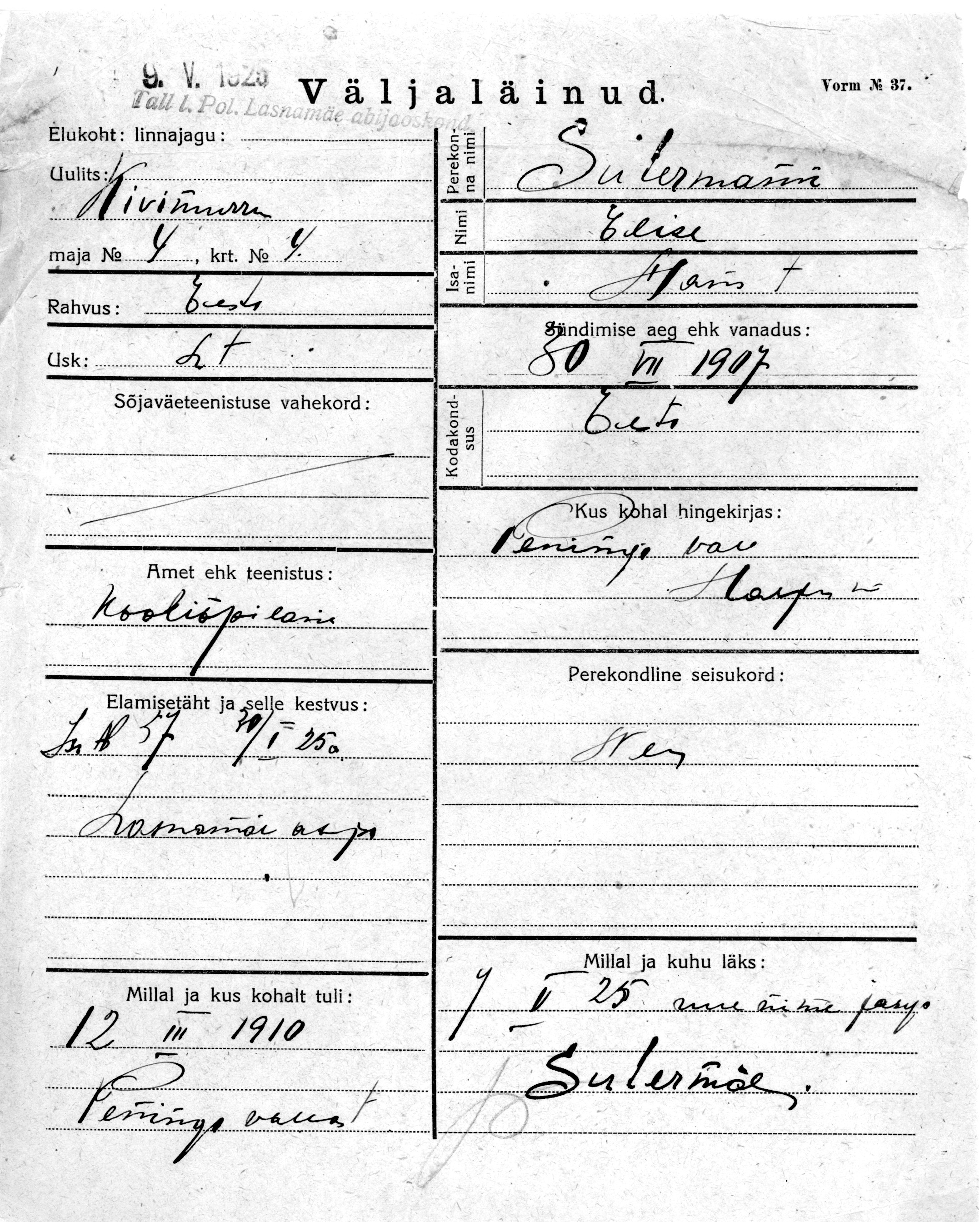 Sutermann, Elise, Hans