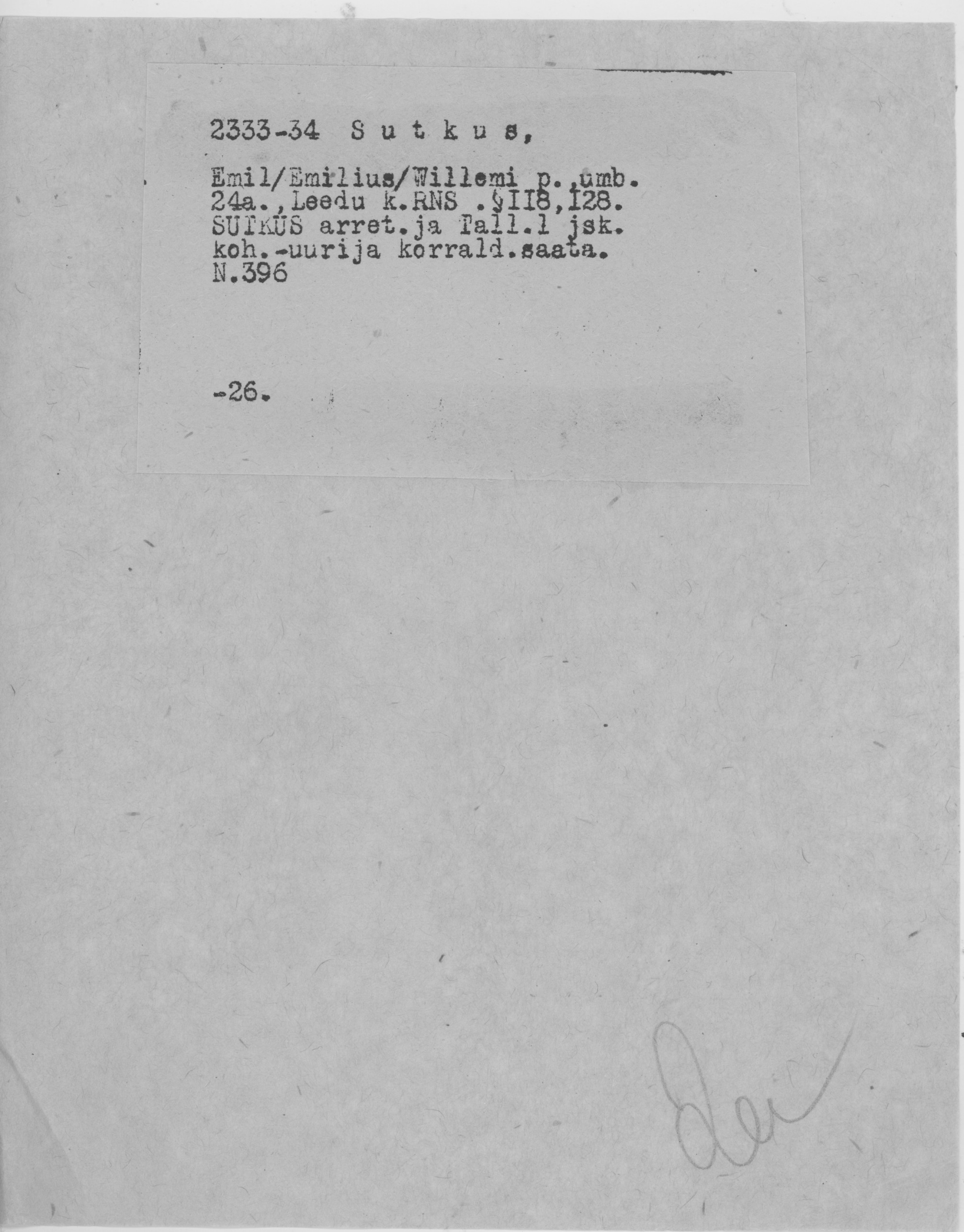 Sutkus, Emil(emilius), Willem