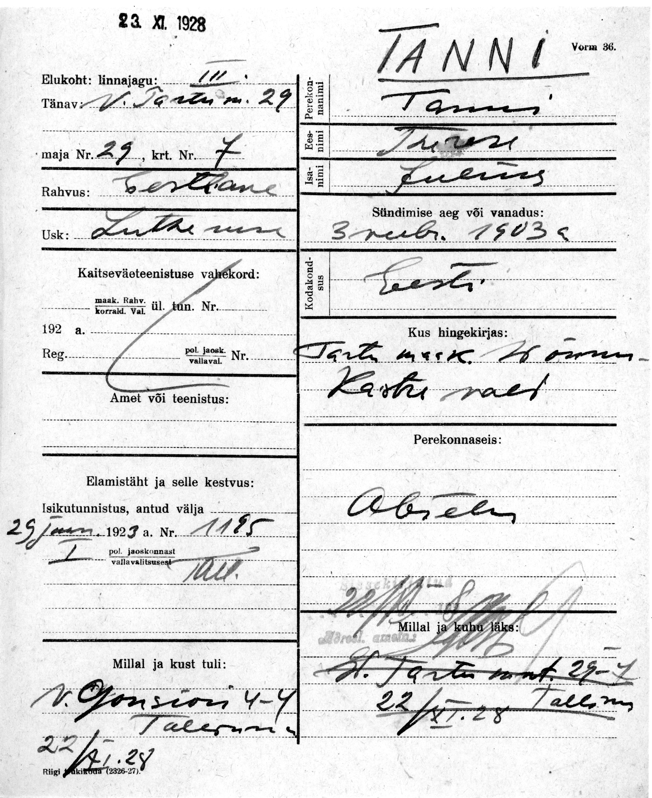 Tanni, Therese, Julius