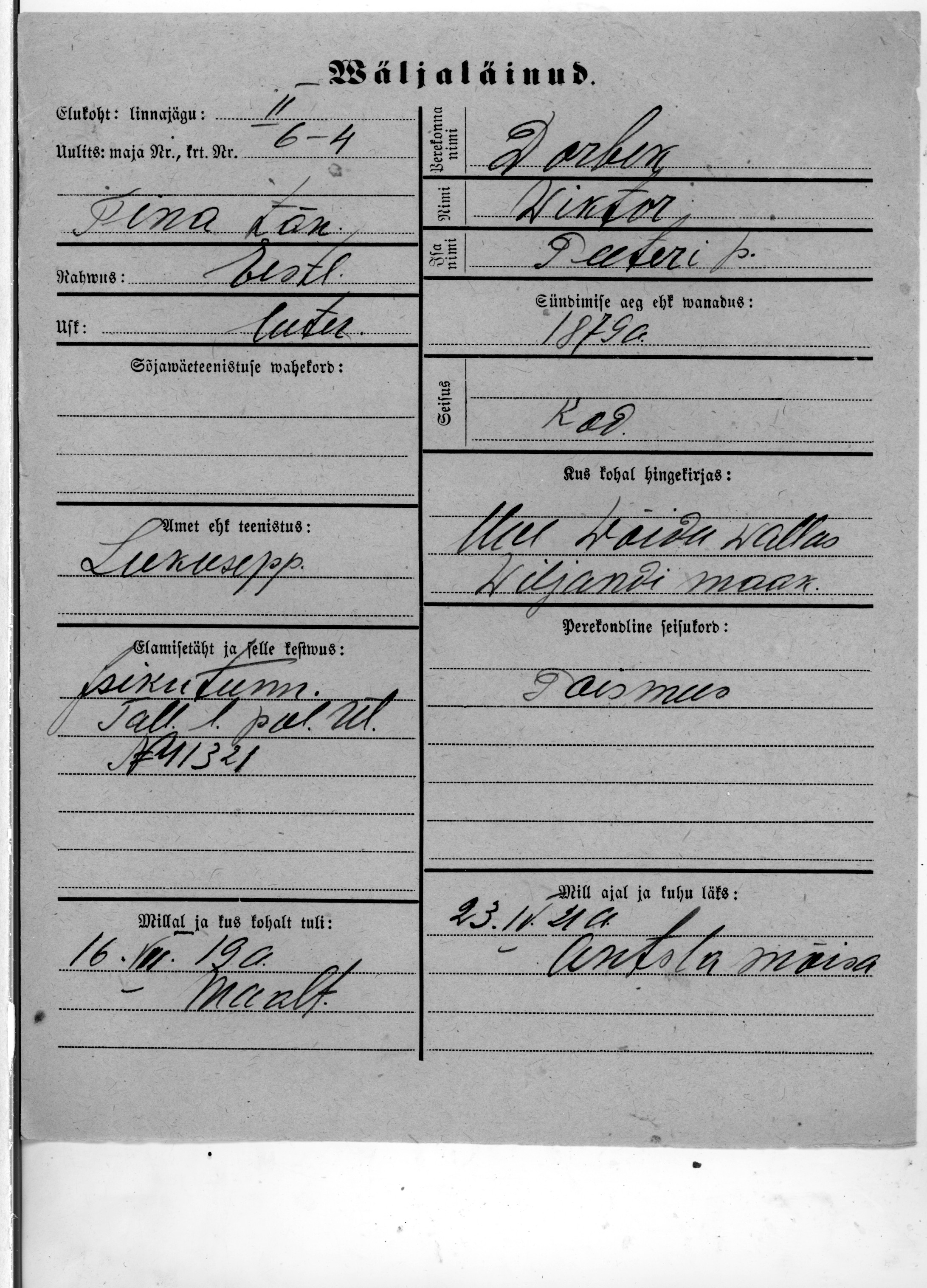 Dorbek, Wiktor, Peeter