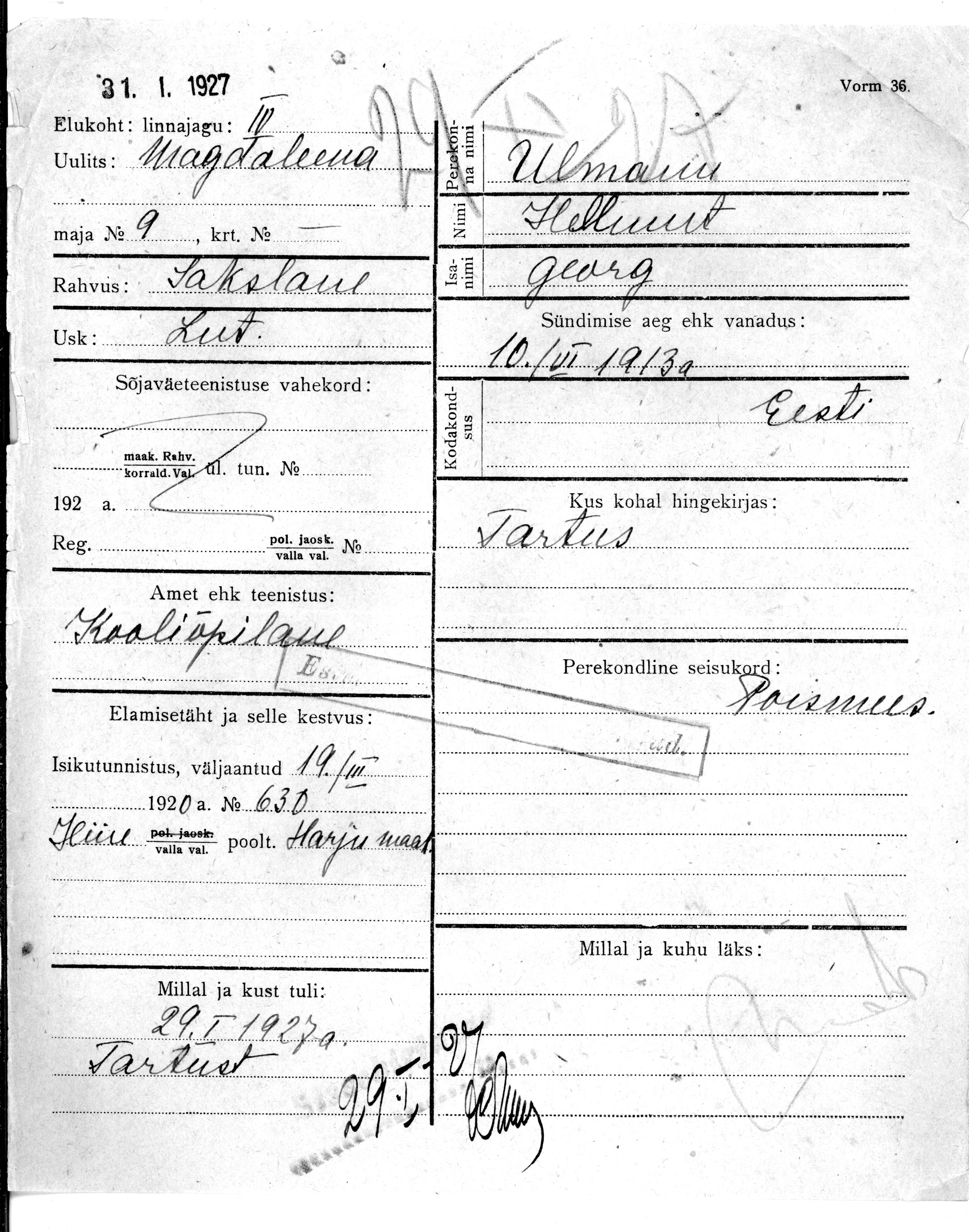 Ulmann, Hellmut, Georg