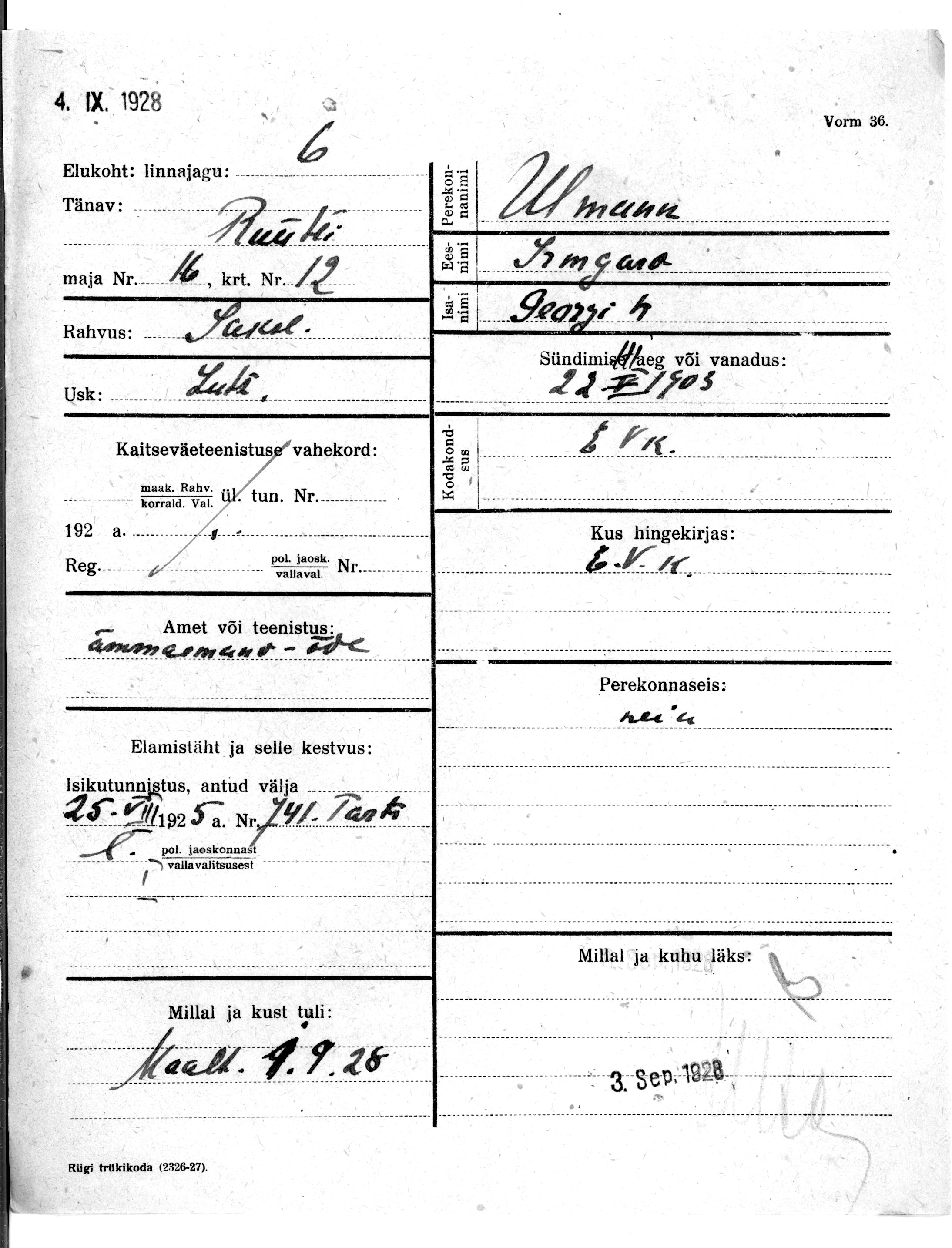 Ulmann, Irmgard, Georg