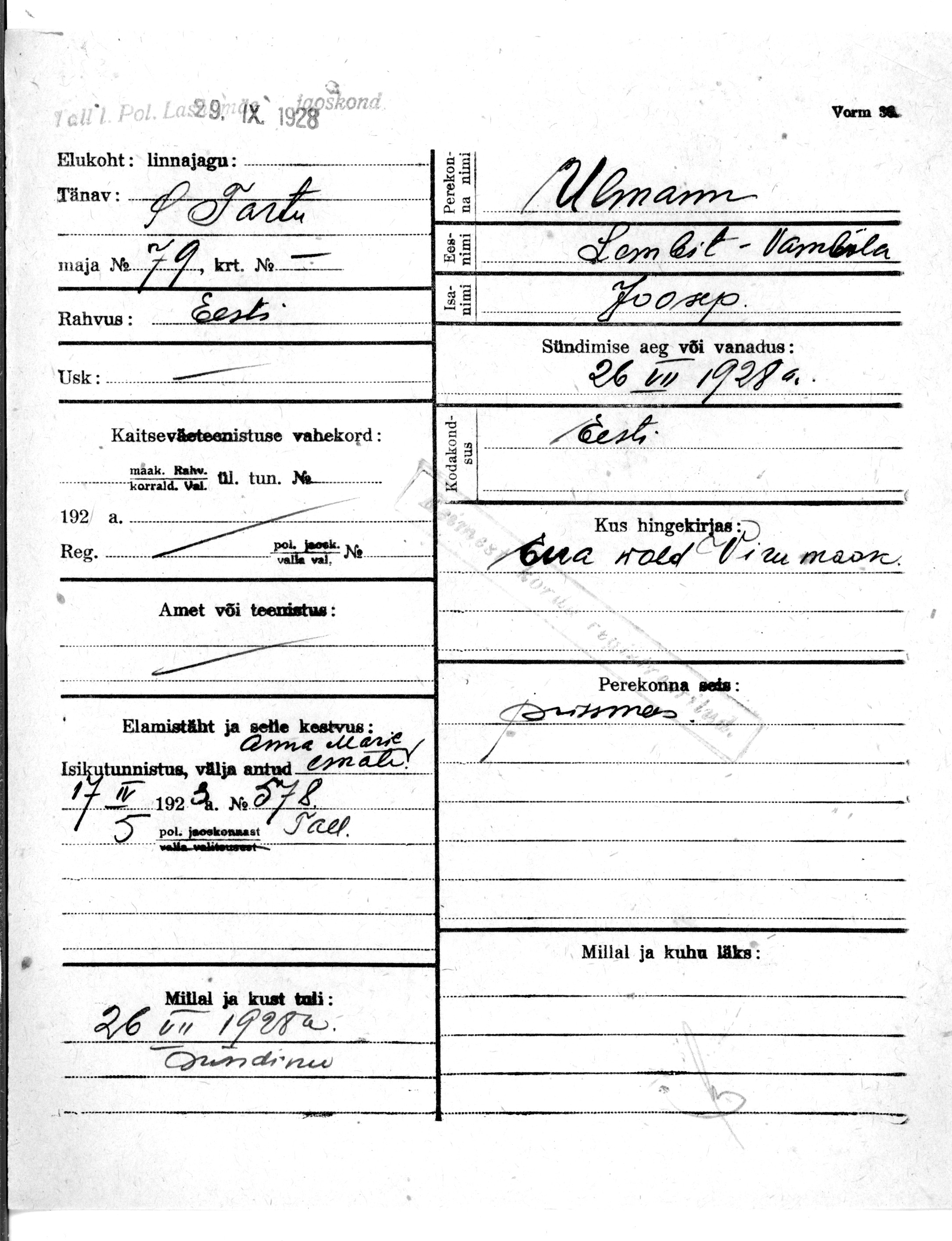 Ulmann, Lembit-Wambola, Joosep