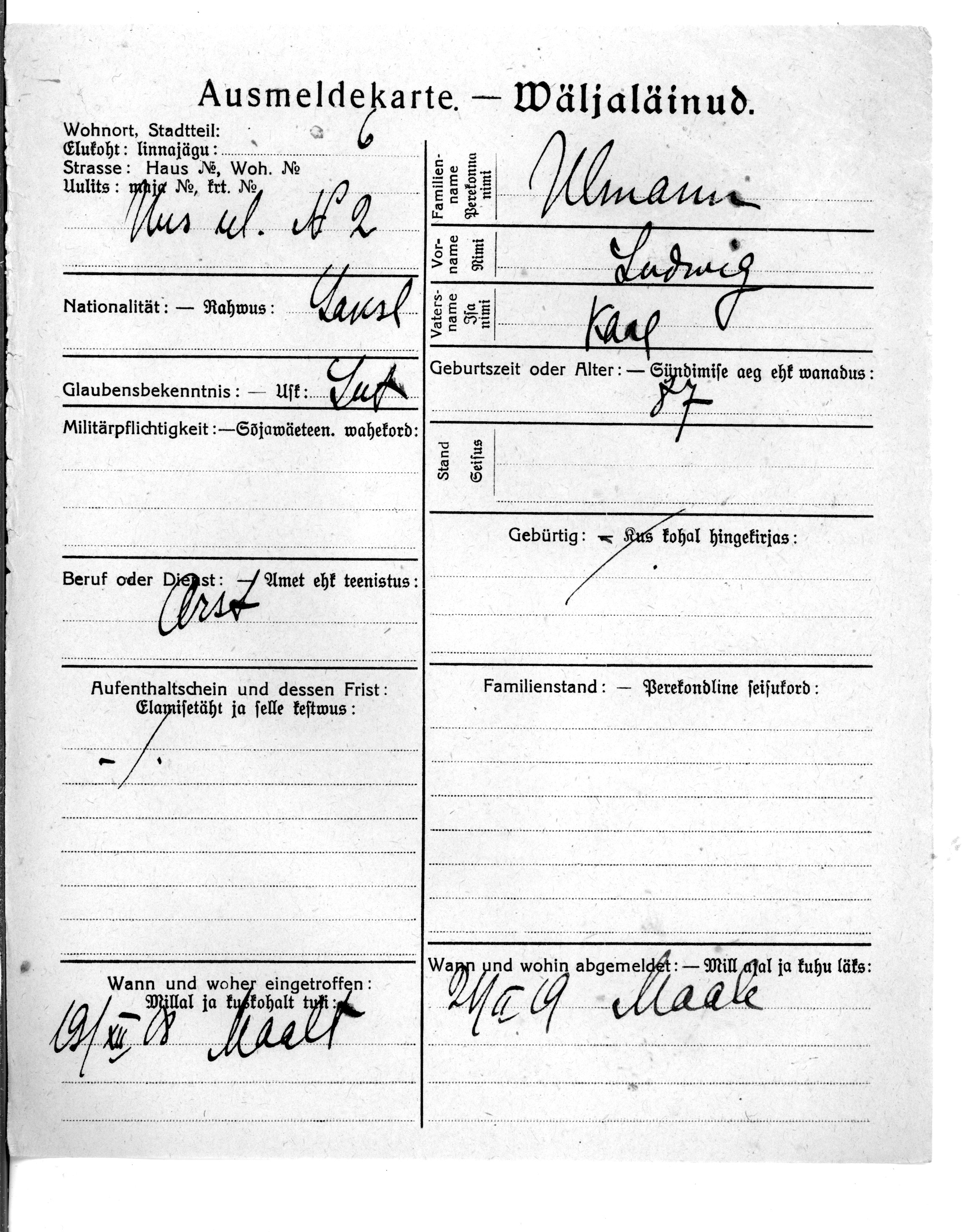 Ulmann, Ludwig, Karl