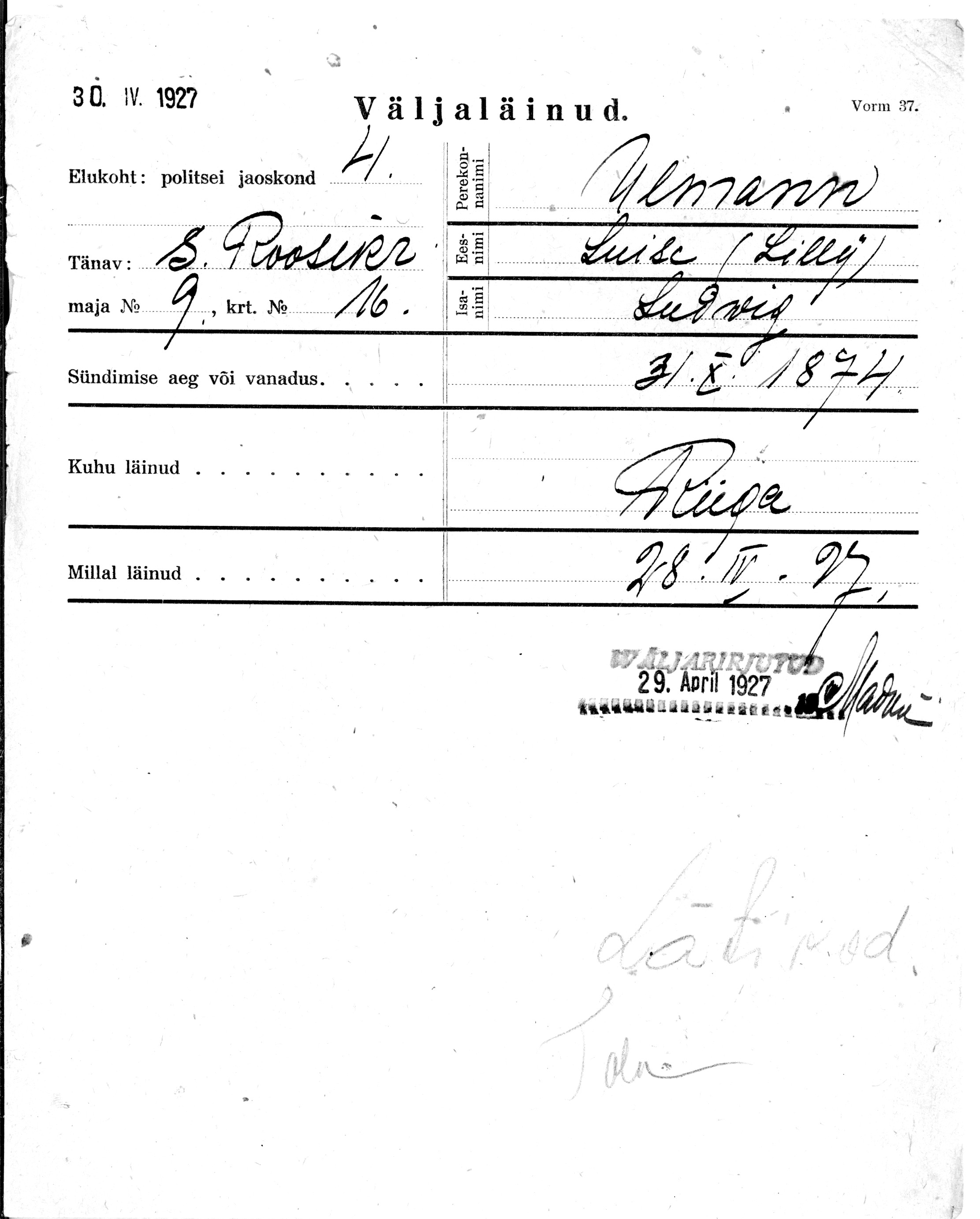 Ulmann, Luise(lilly), Ludwig