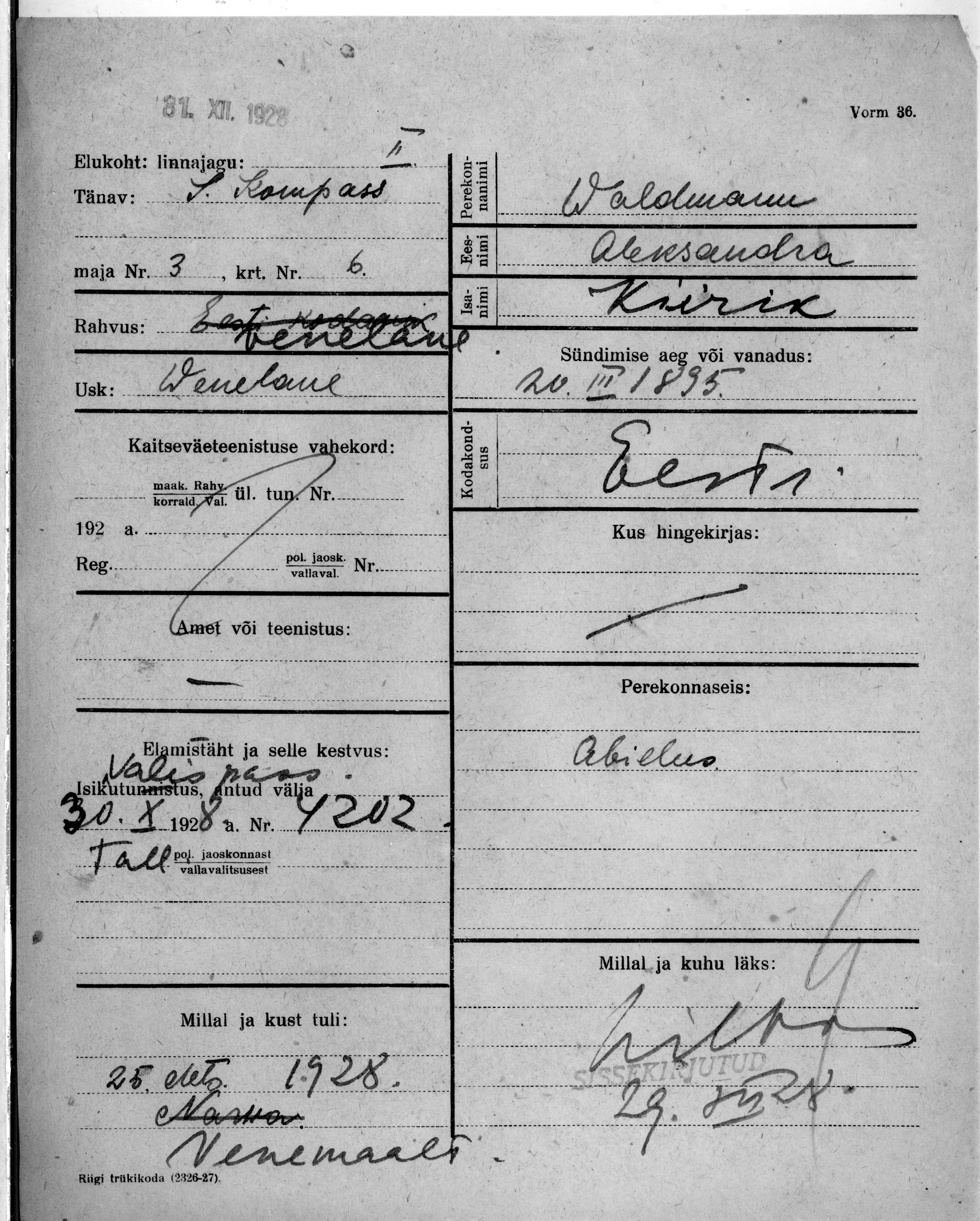 Waldmann, Aleksandra, Kiirik