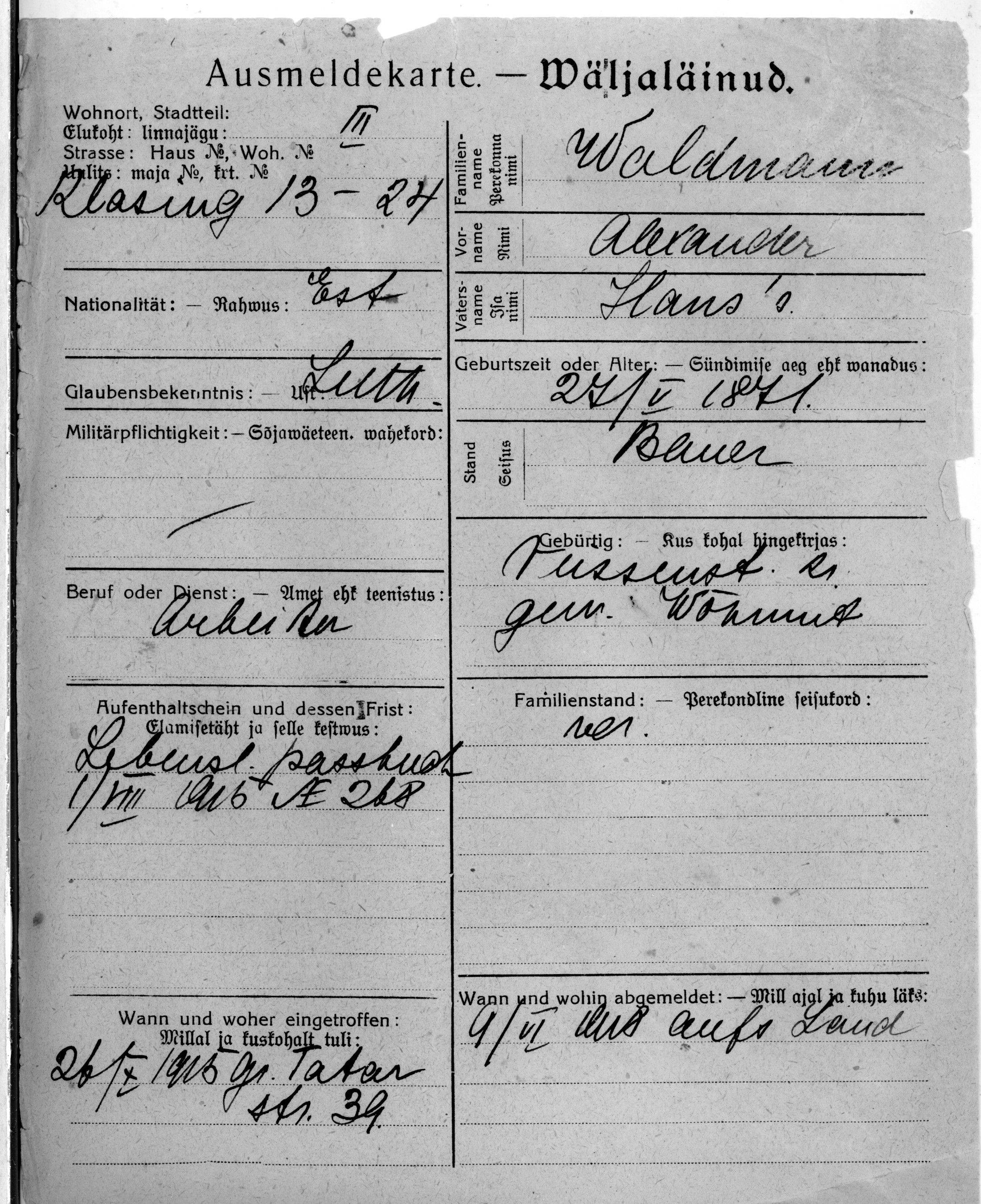 Waldmann, Alexander, Hans