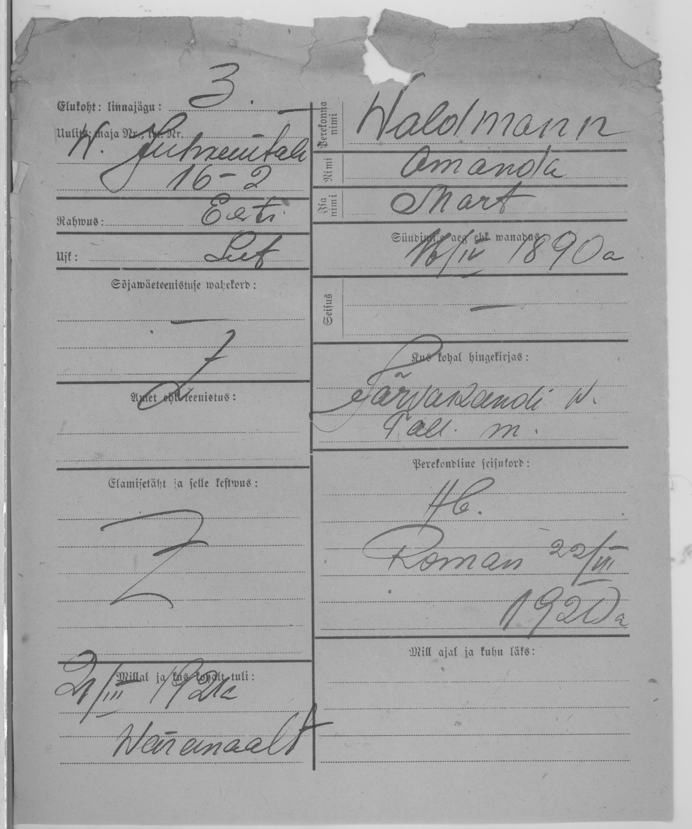 Waldmann, Amanda, Mart