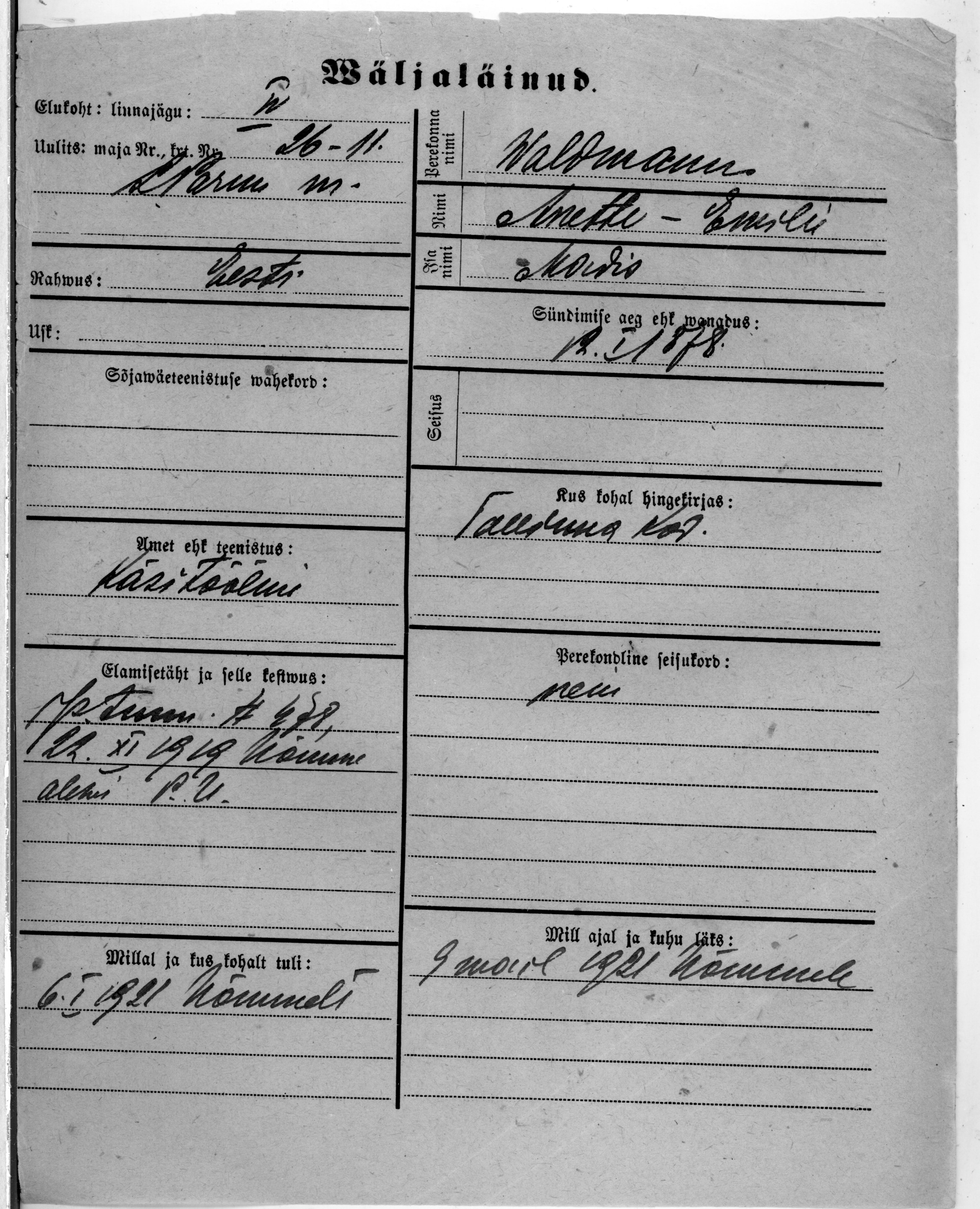 Waldmann, Anette-Emilie, Madis