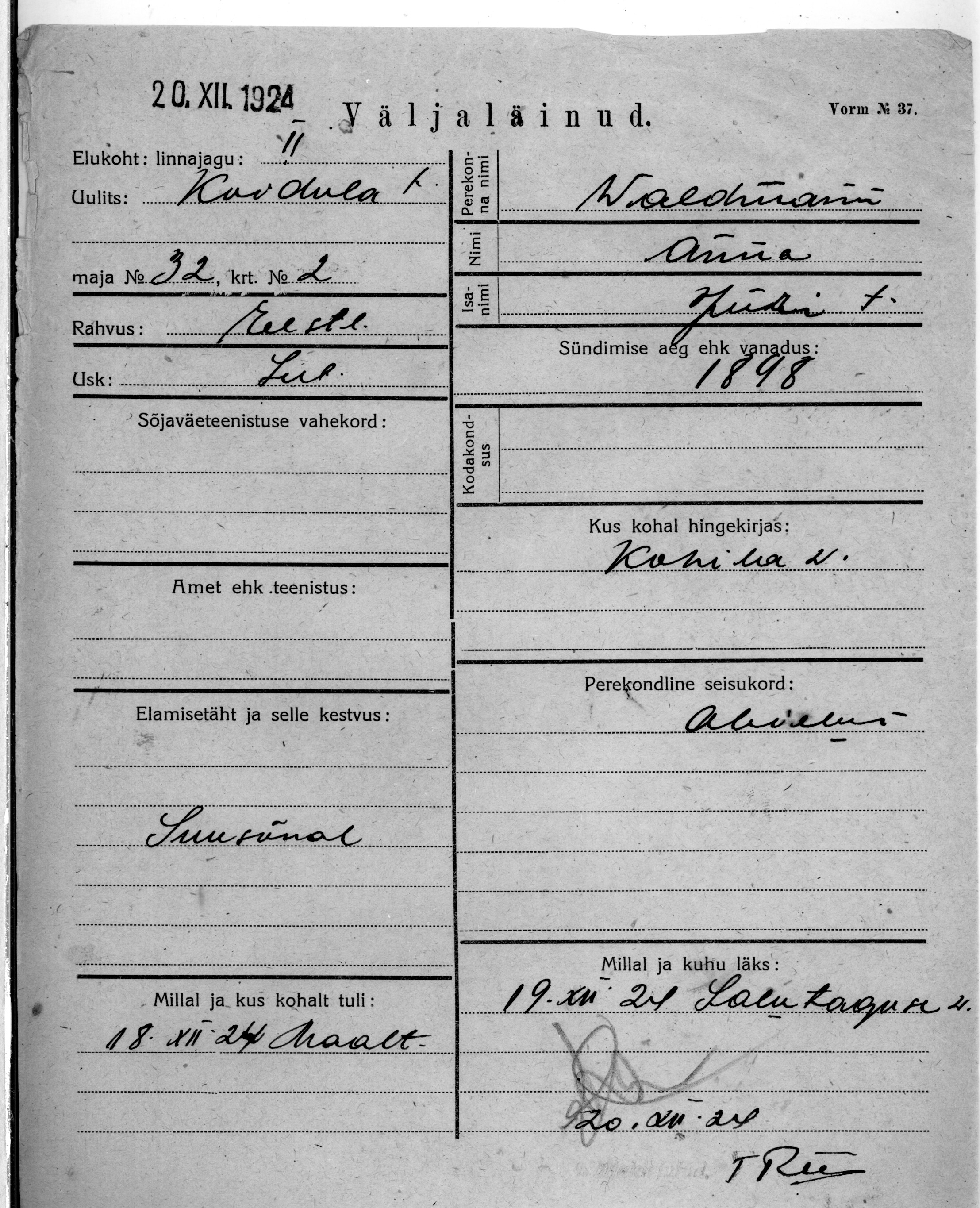 Waldmann, Anna, Jüri