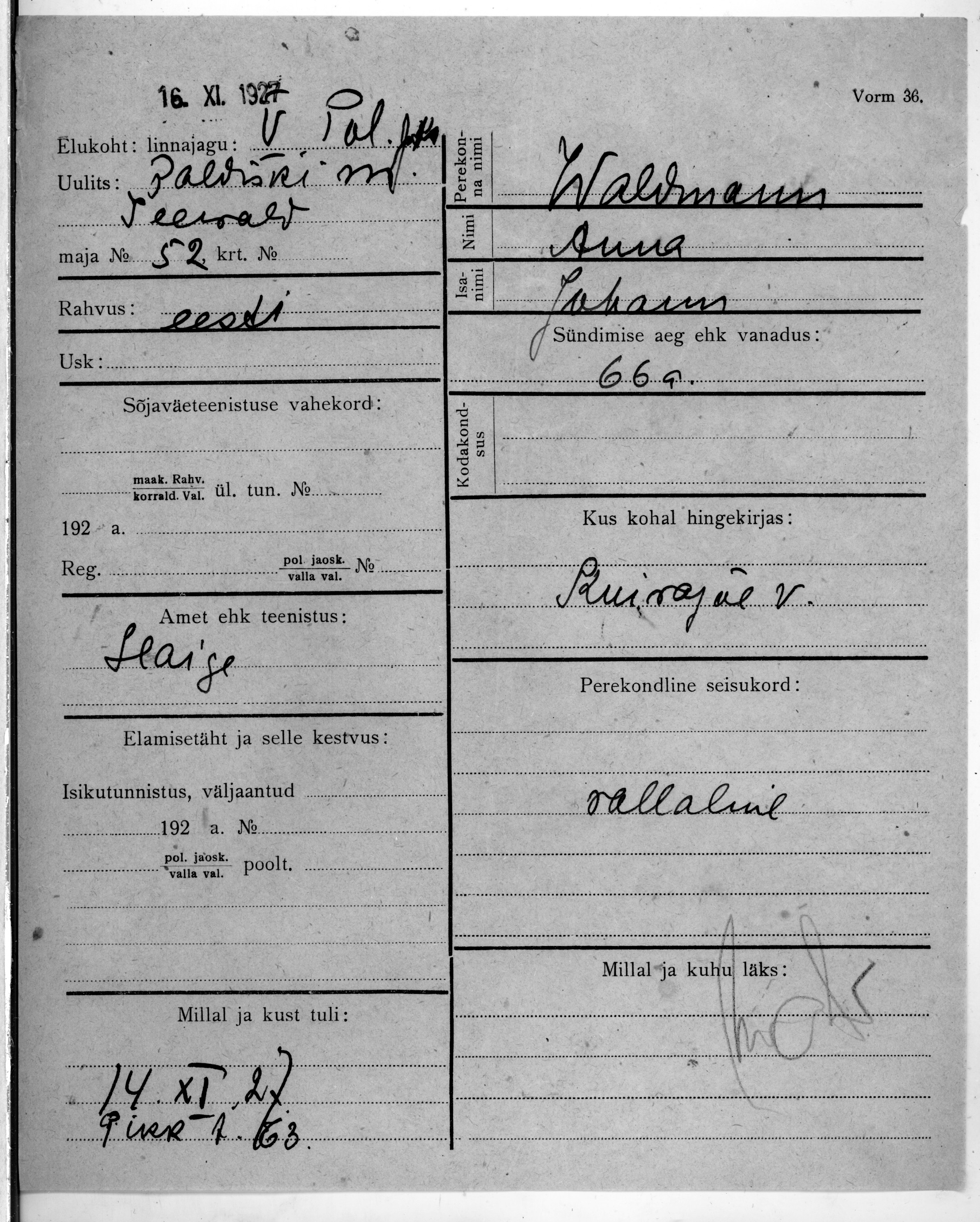 Waldmann, Anna, Johan