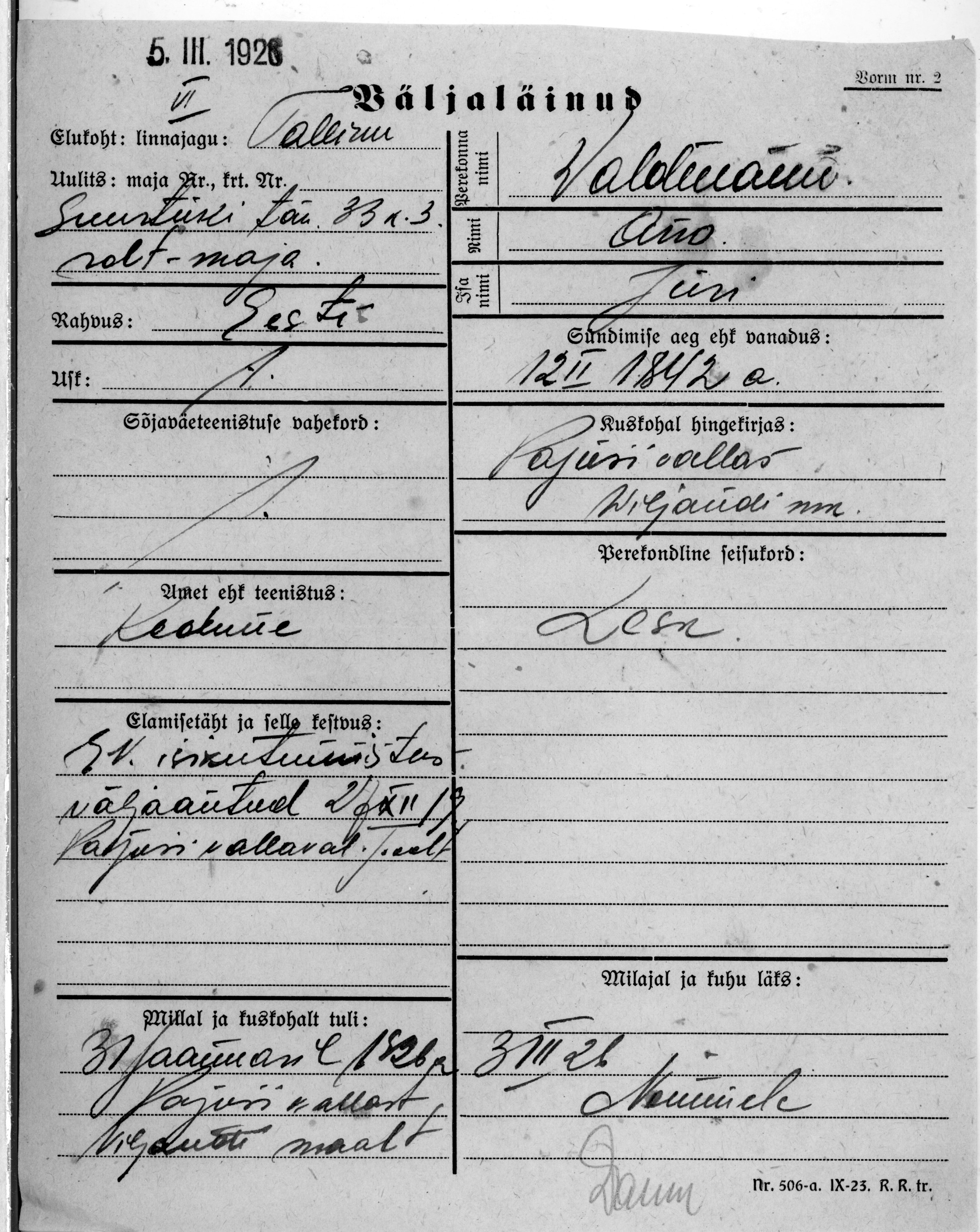 Waldmann, Ano, Jüri