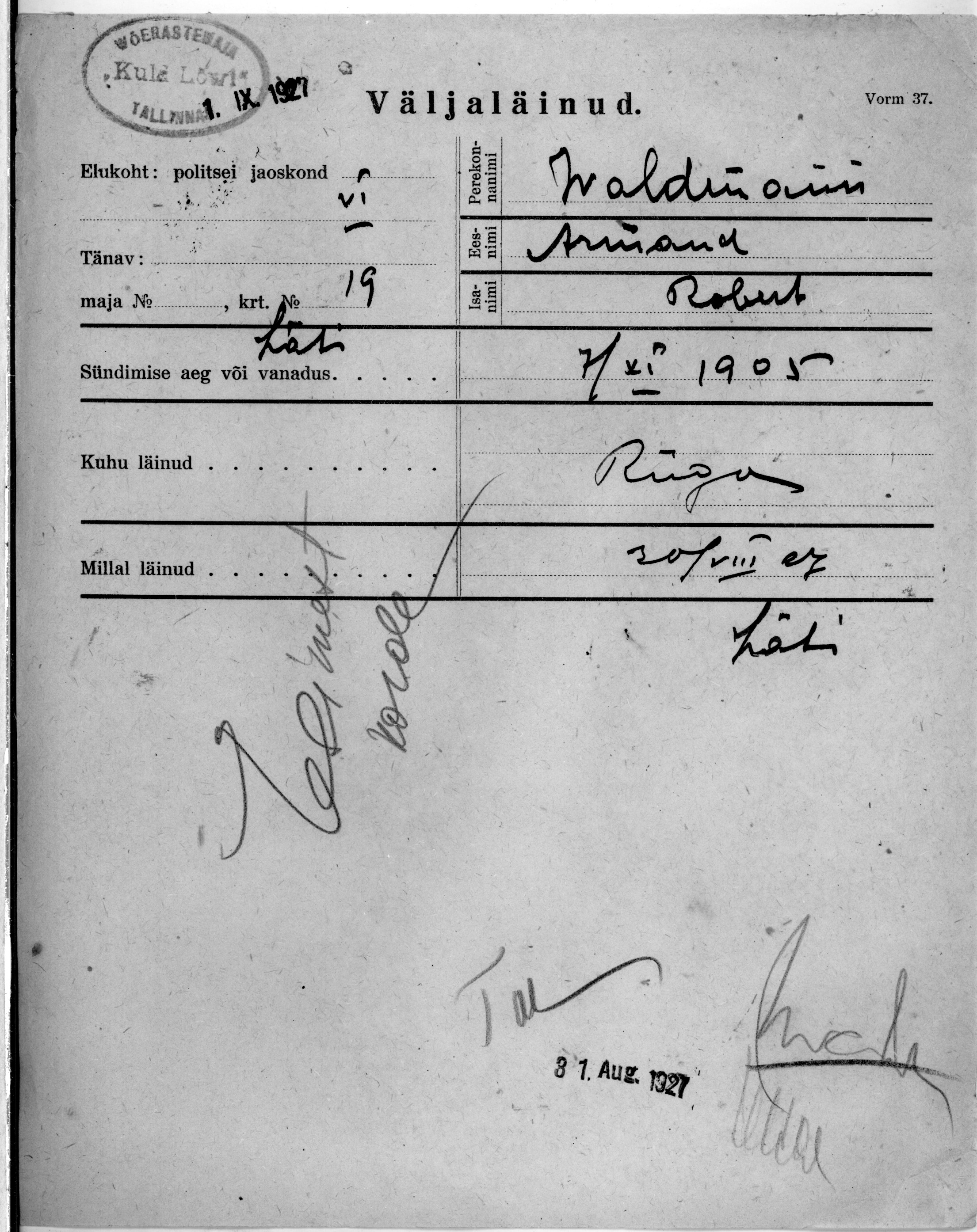 Waldmann, Armand, Robert