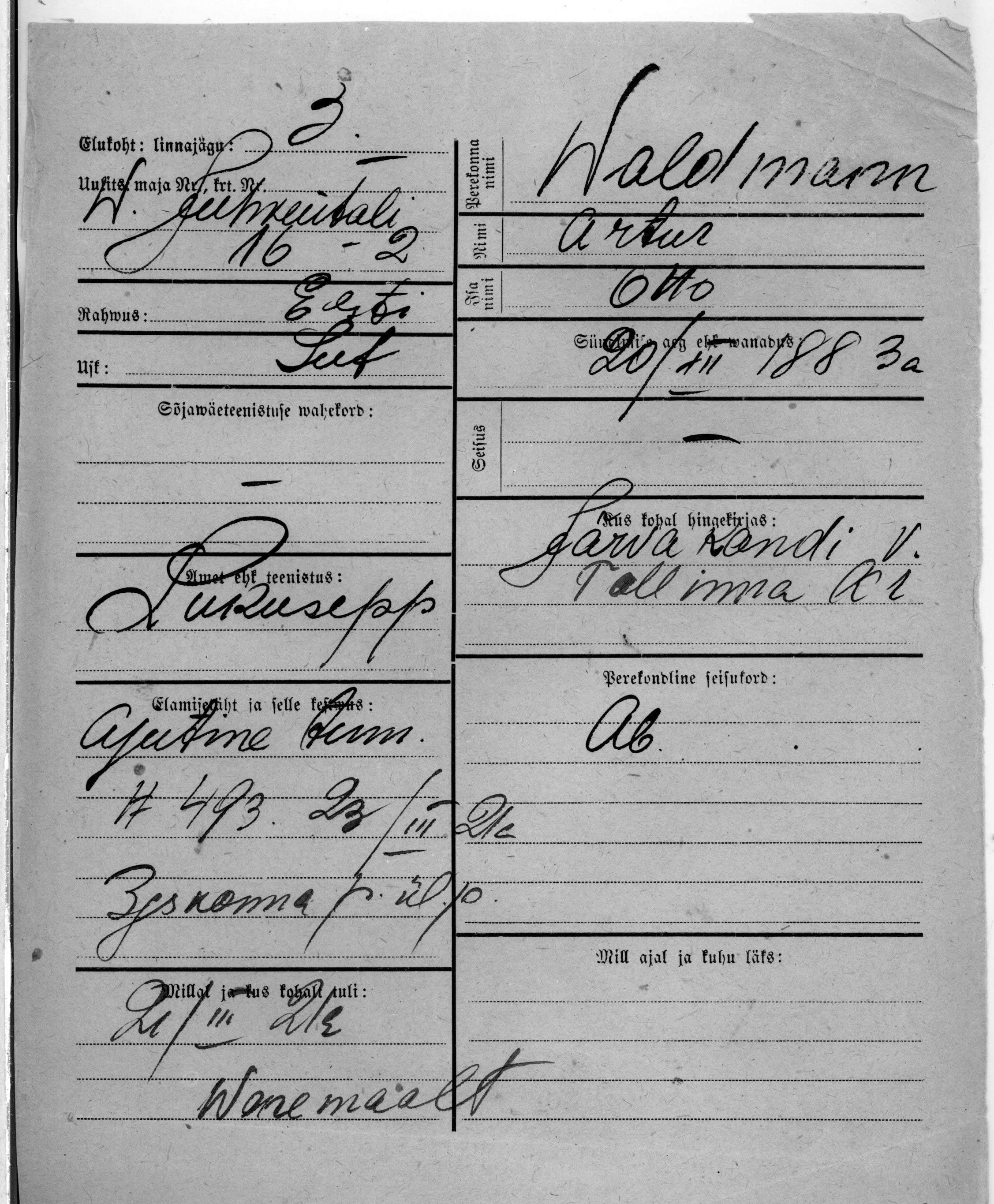 Waldmann, Artur, Otto