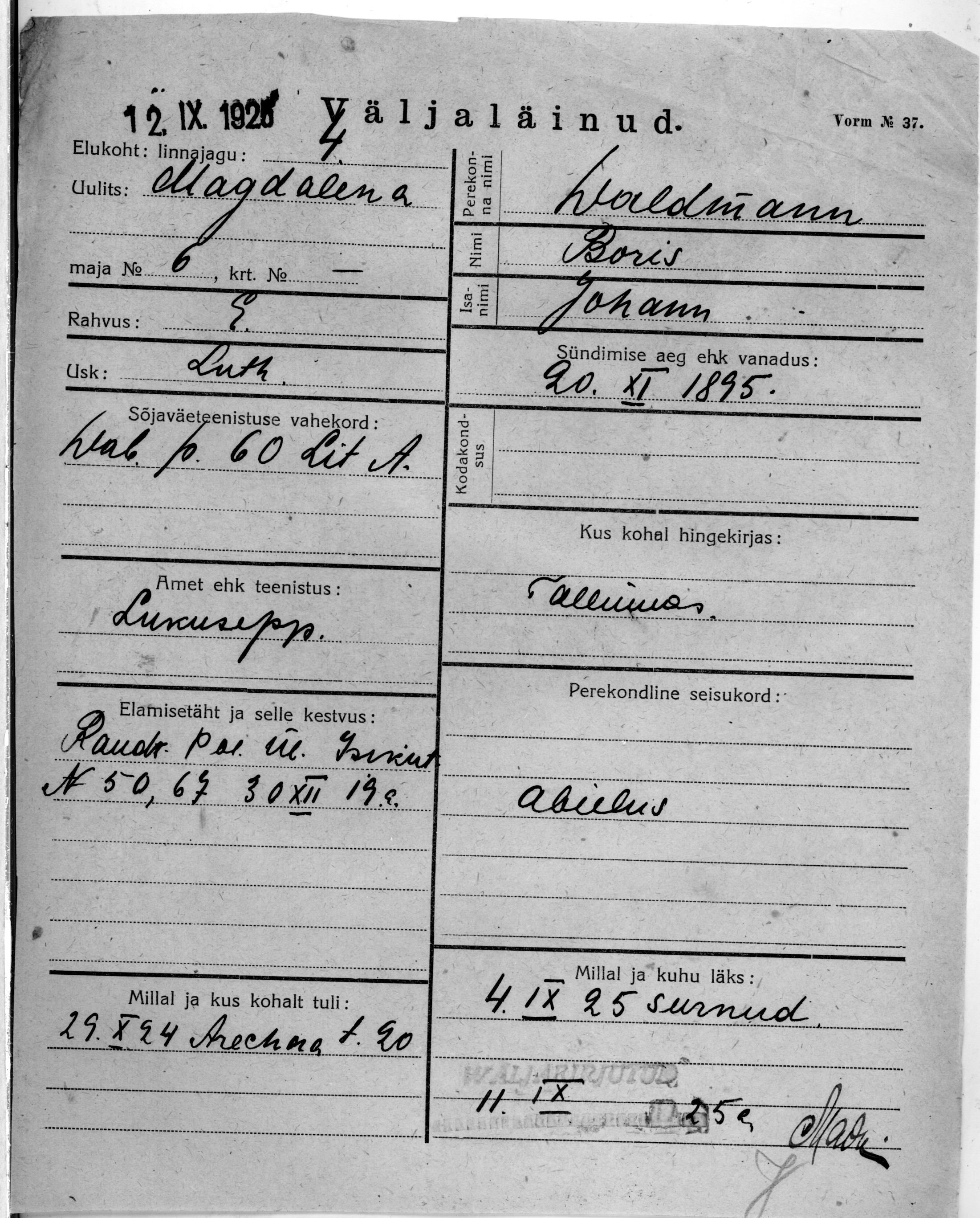 Waldmann, Boris, Johann