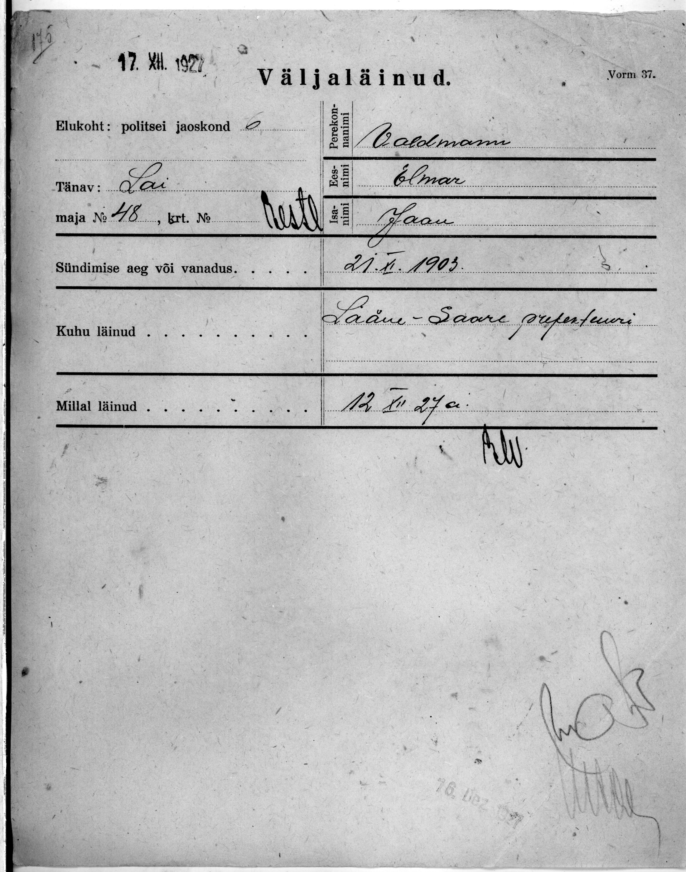 Waldmann, Elmar, Jaan