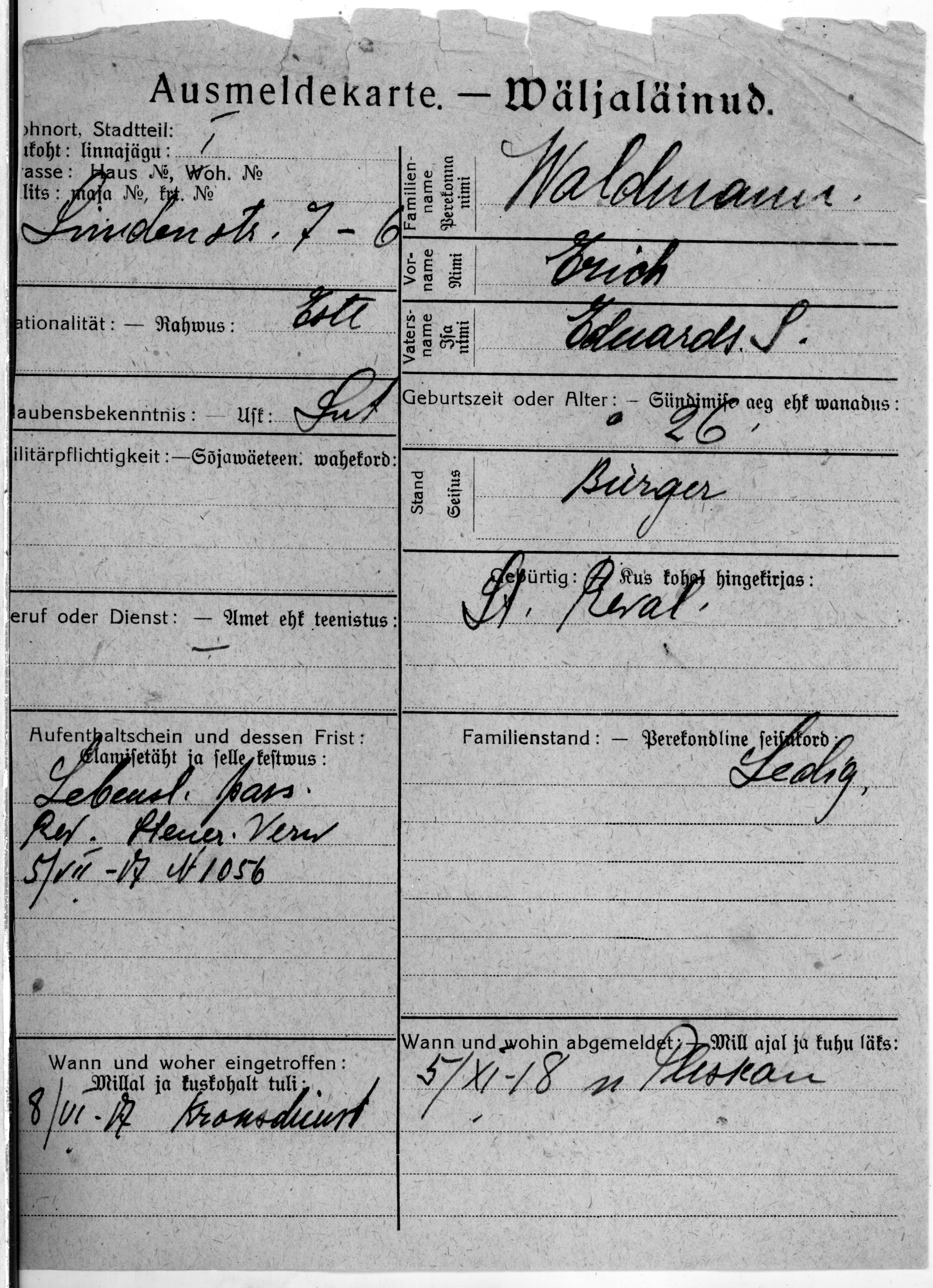 Waldmann, Erich, Eduard