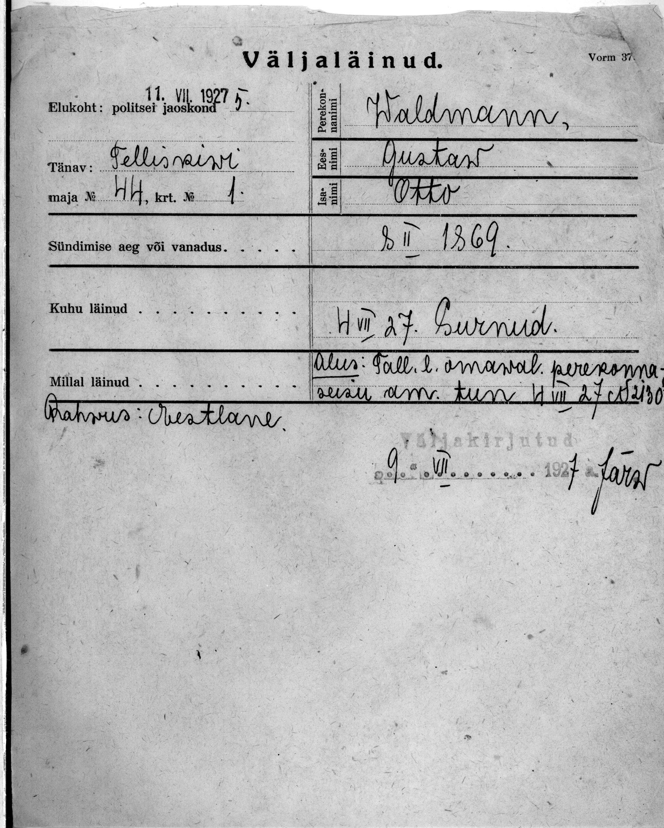 Waldmann, Gustaw, Otto