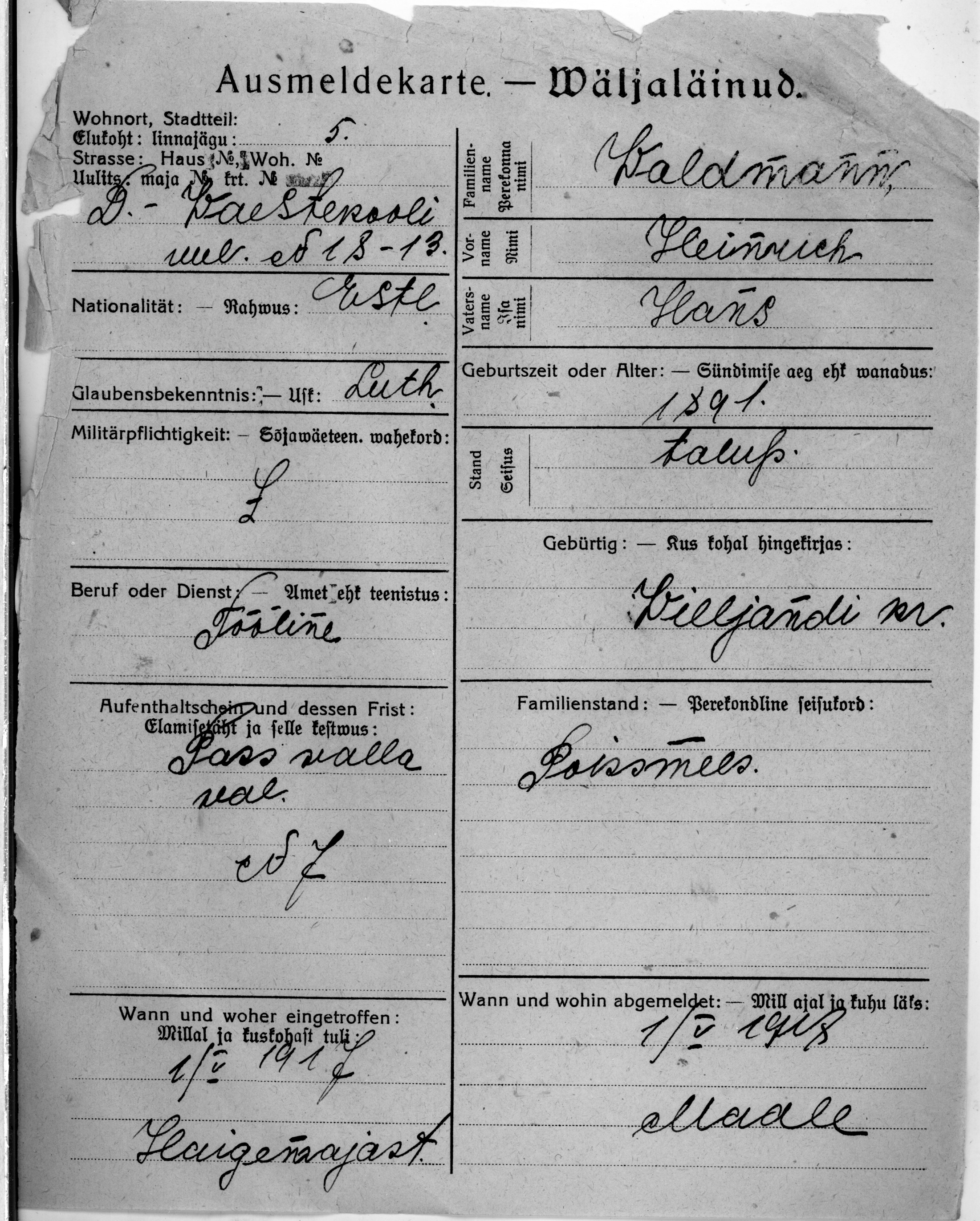 Waldmann, Heinrich, Hans