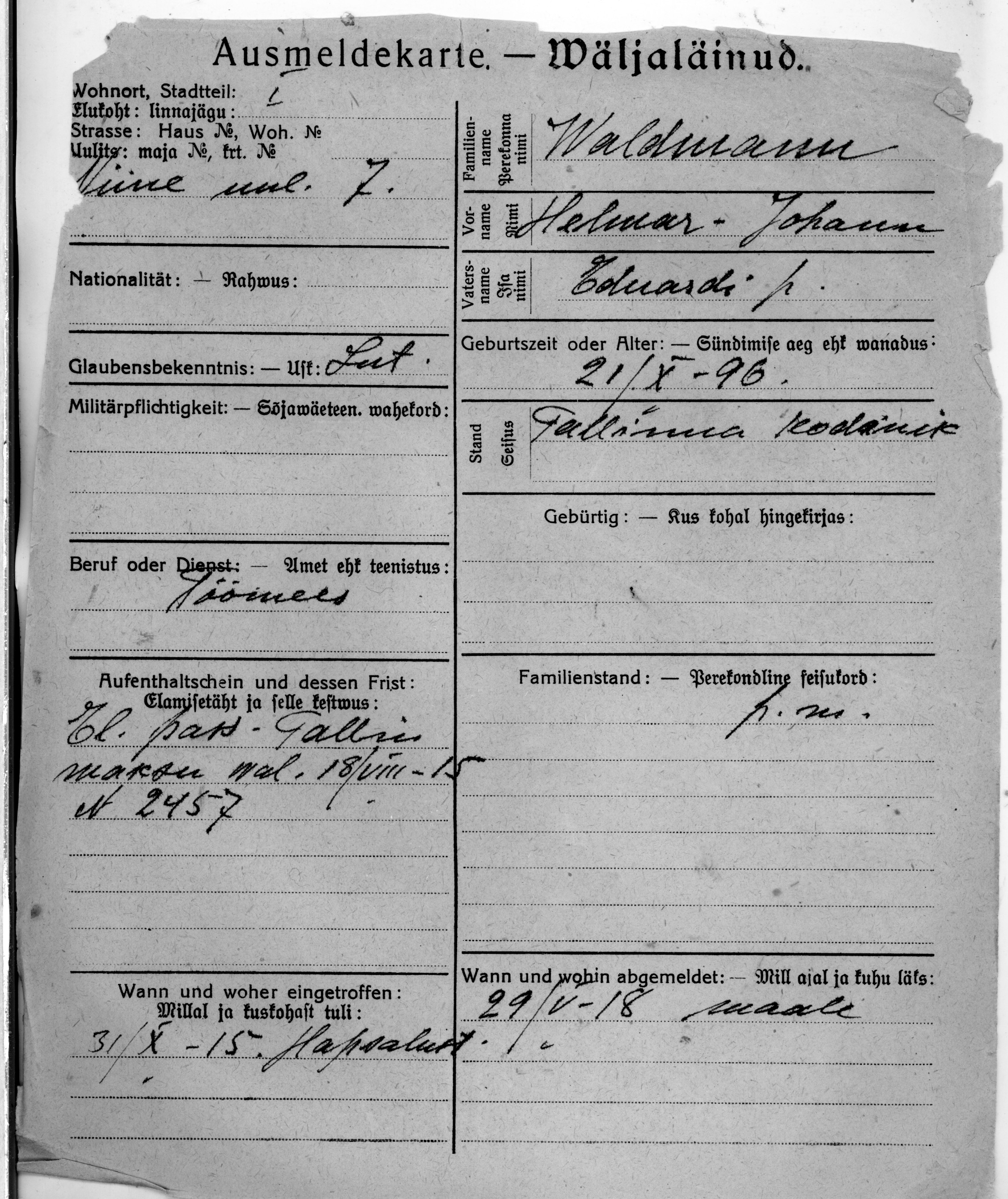 Waldmann, Helmar-Johann, Eduard