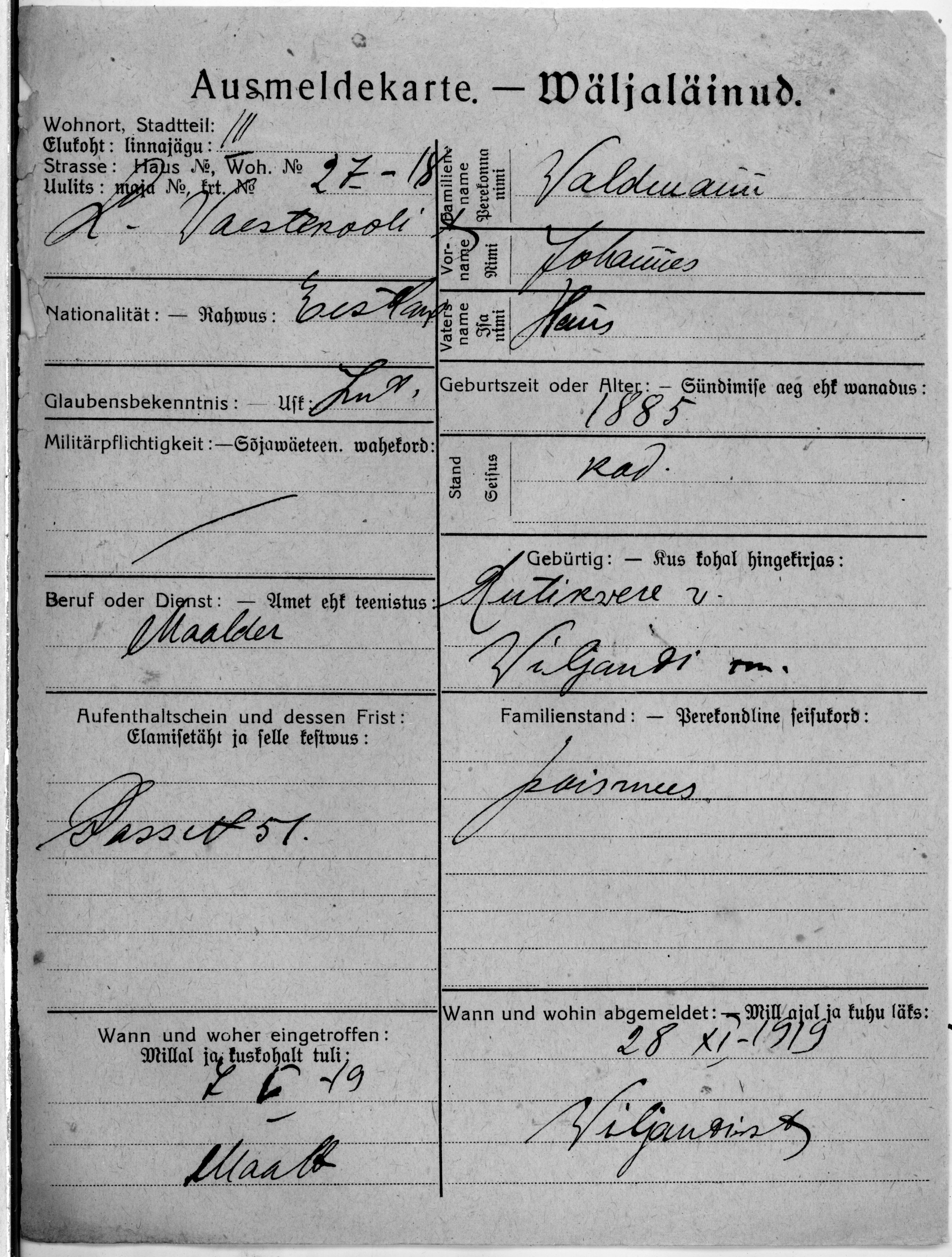 Waldmann, Johannes, Hans