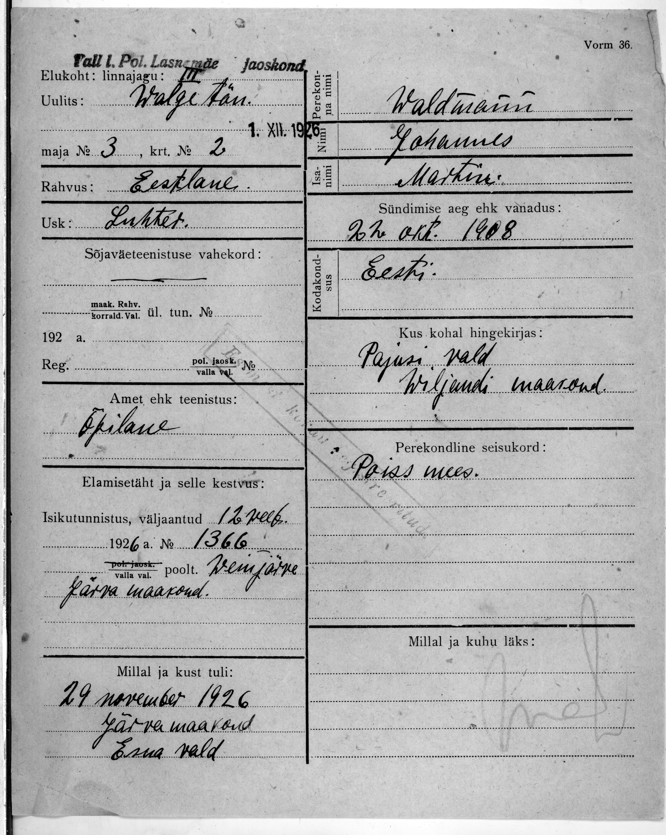 Waldmann, Johannes, Martin