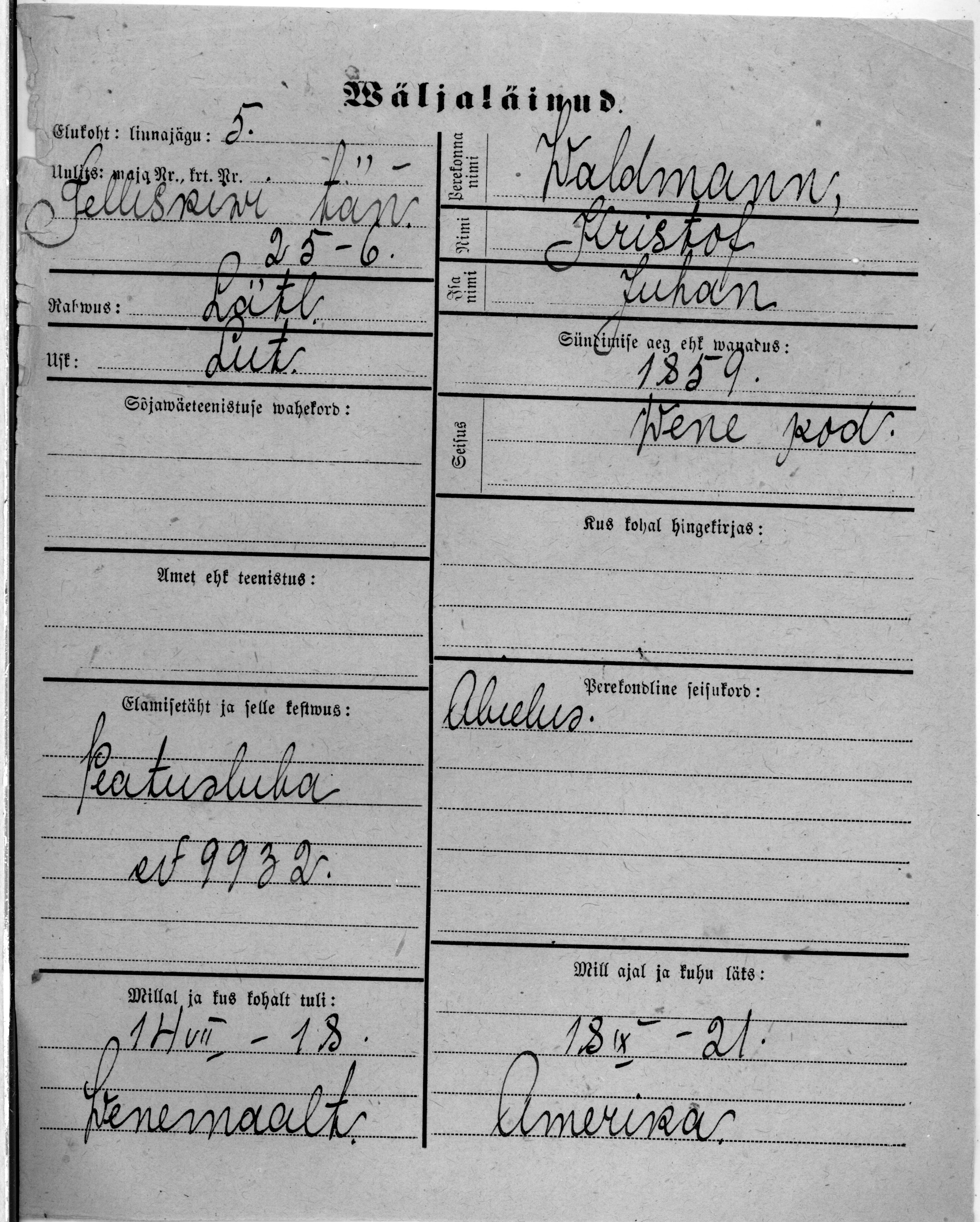 Waldmann, Kristof, Juhan