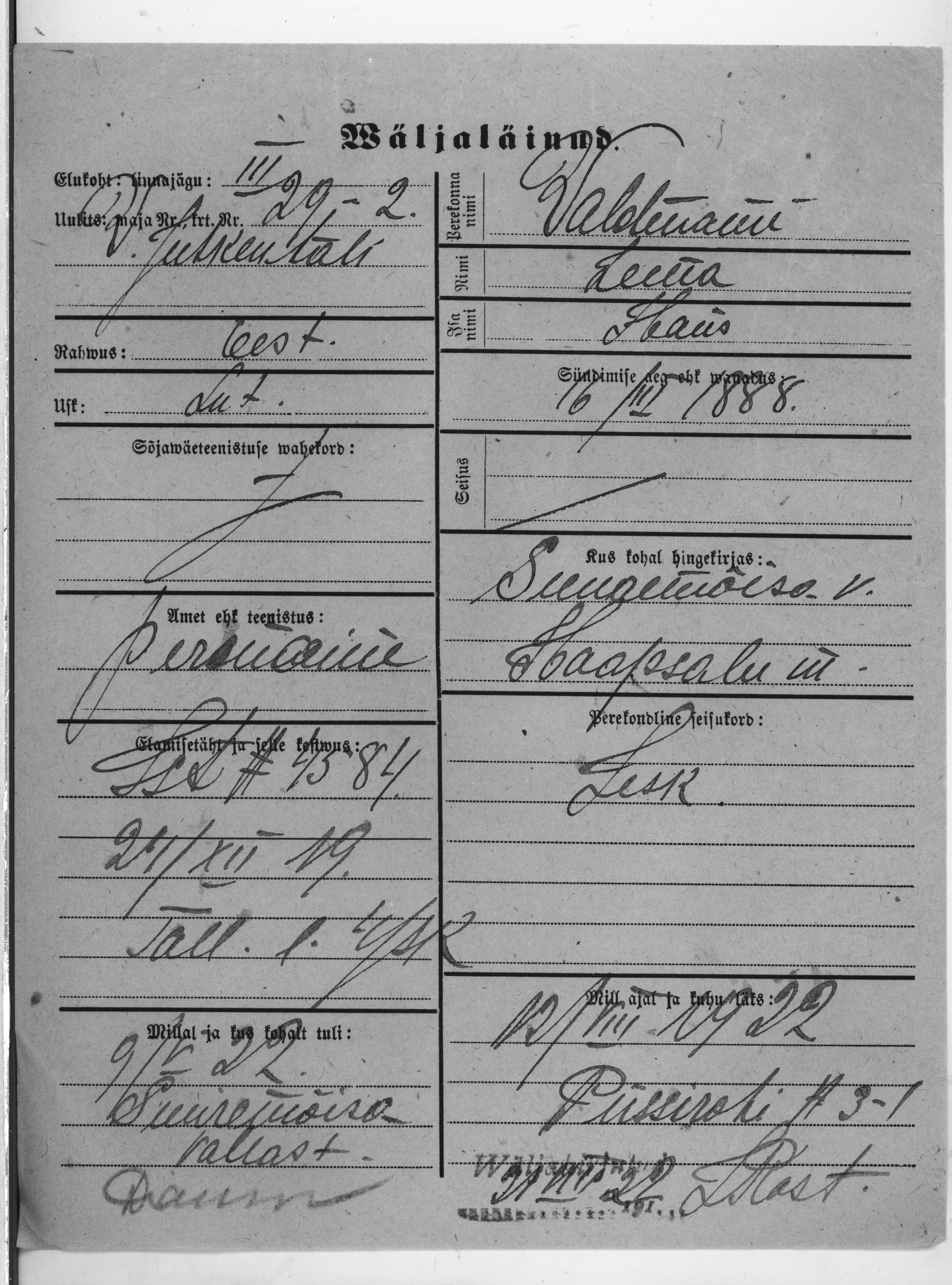 Waldmann, Leena, Hans