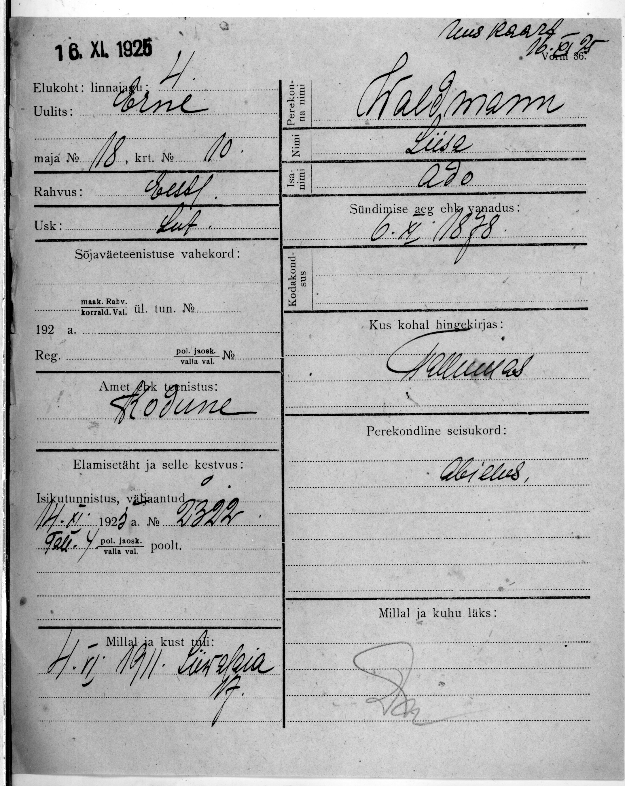 Waldmann, Liisa, Ado