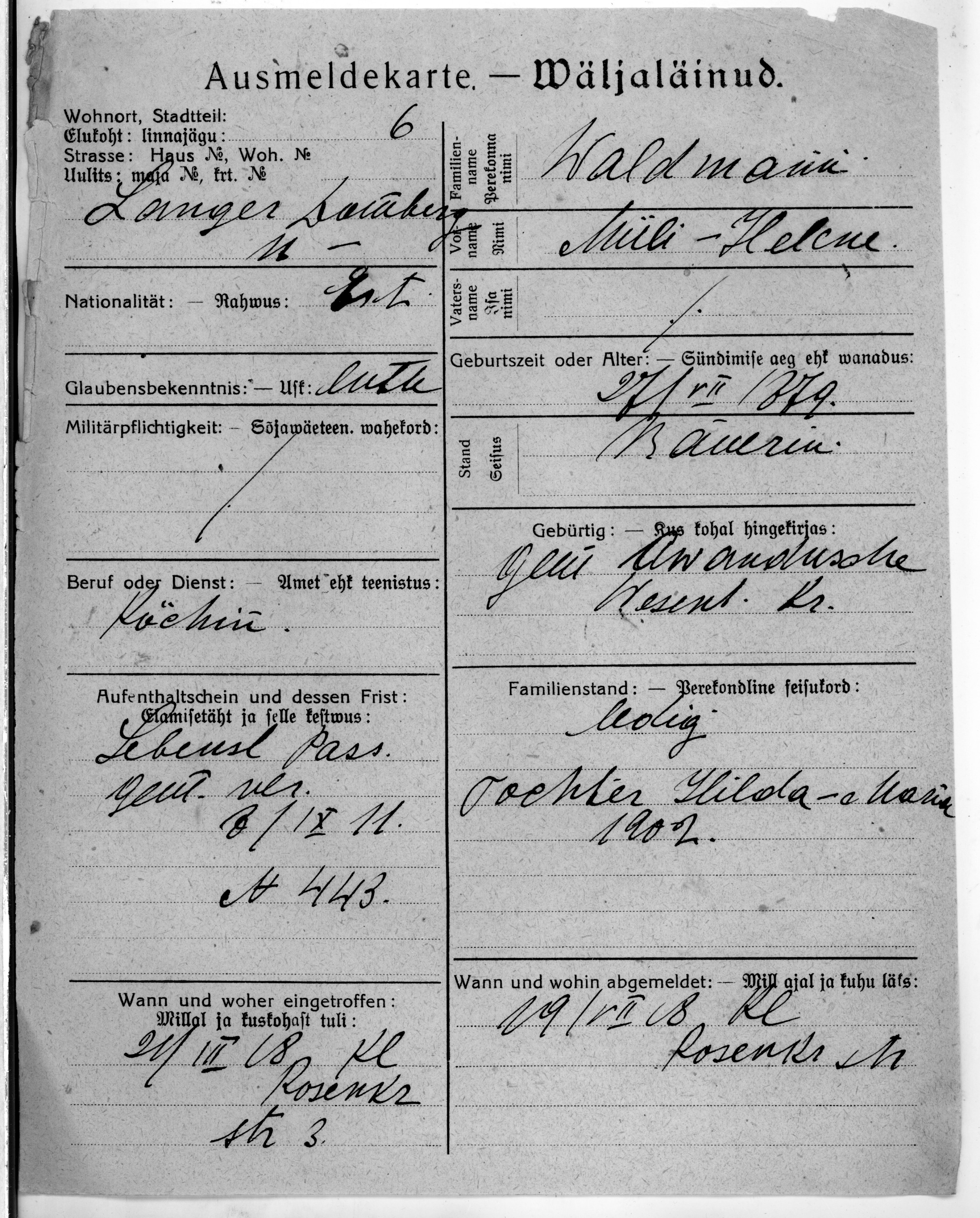 Waldmann, Miili-Helene