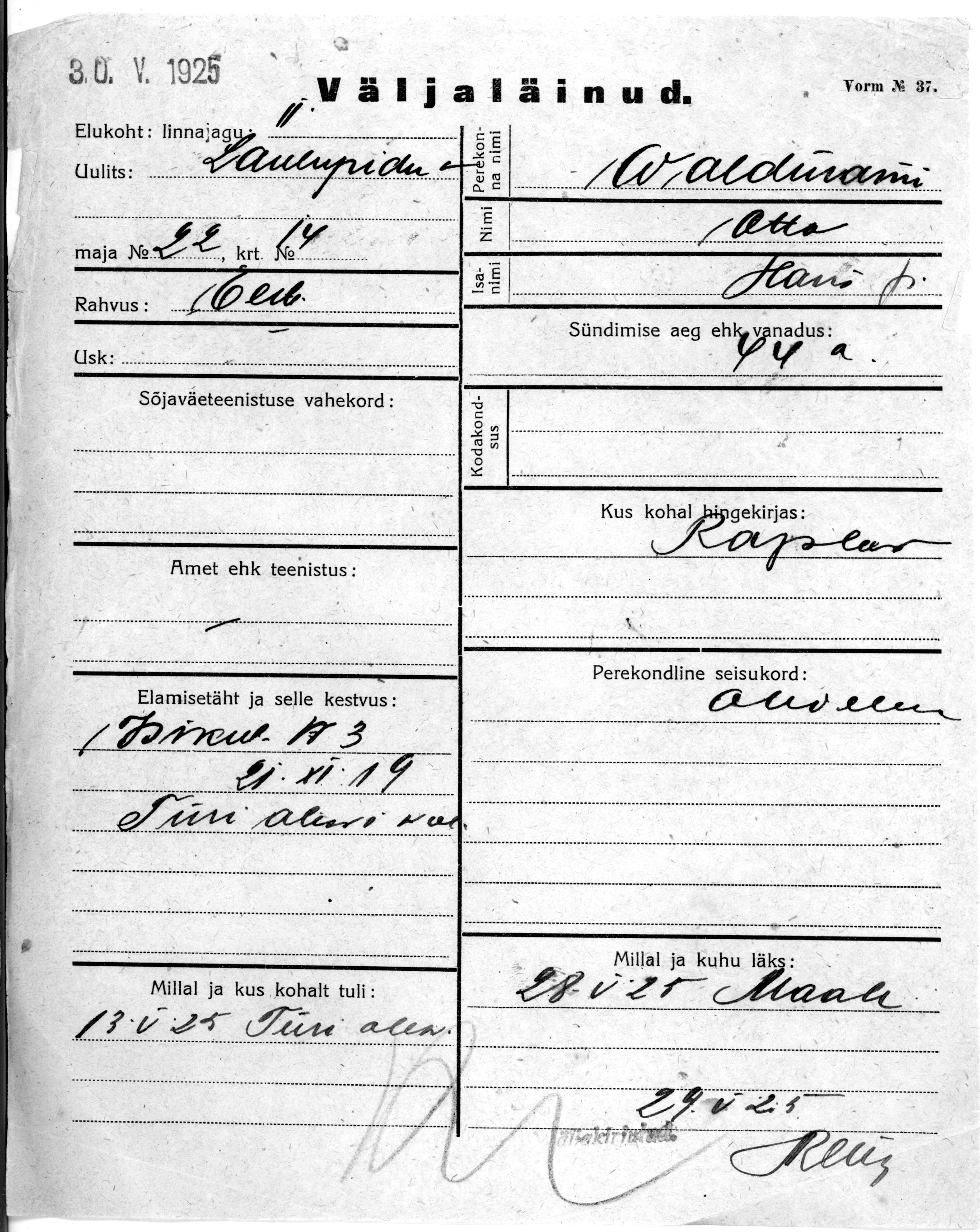 Waldmann, Otto, Hans