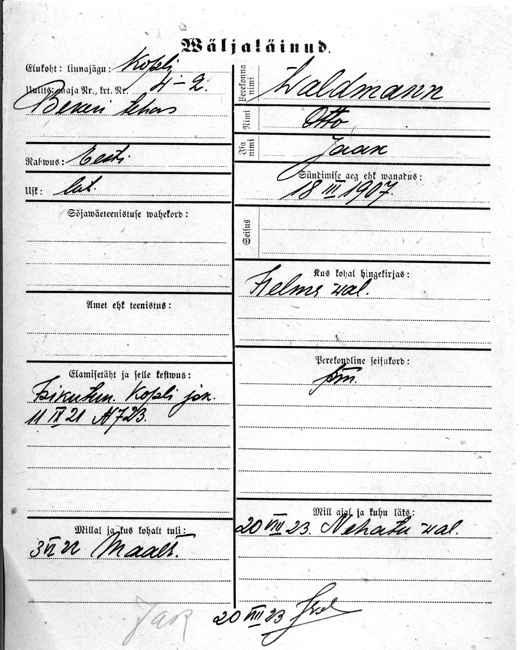 Waldmann, Otto, Jaak