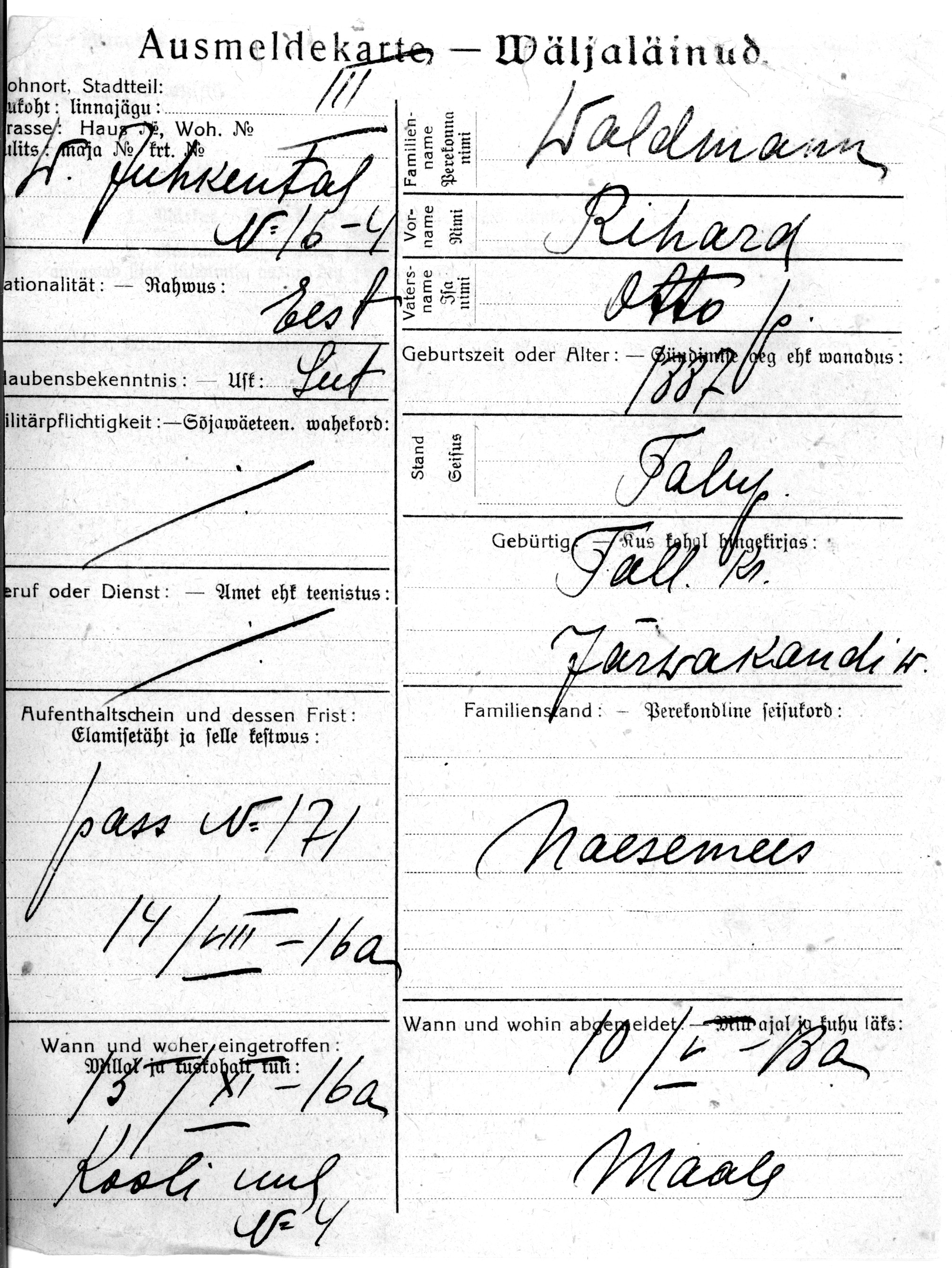 Waldmann, Rihard, Otto