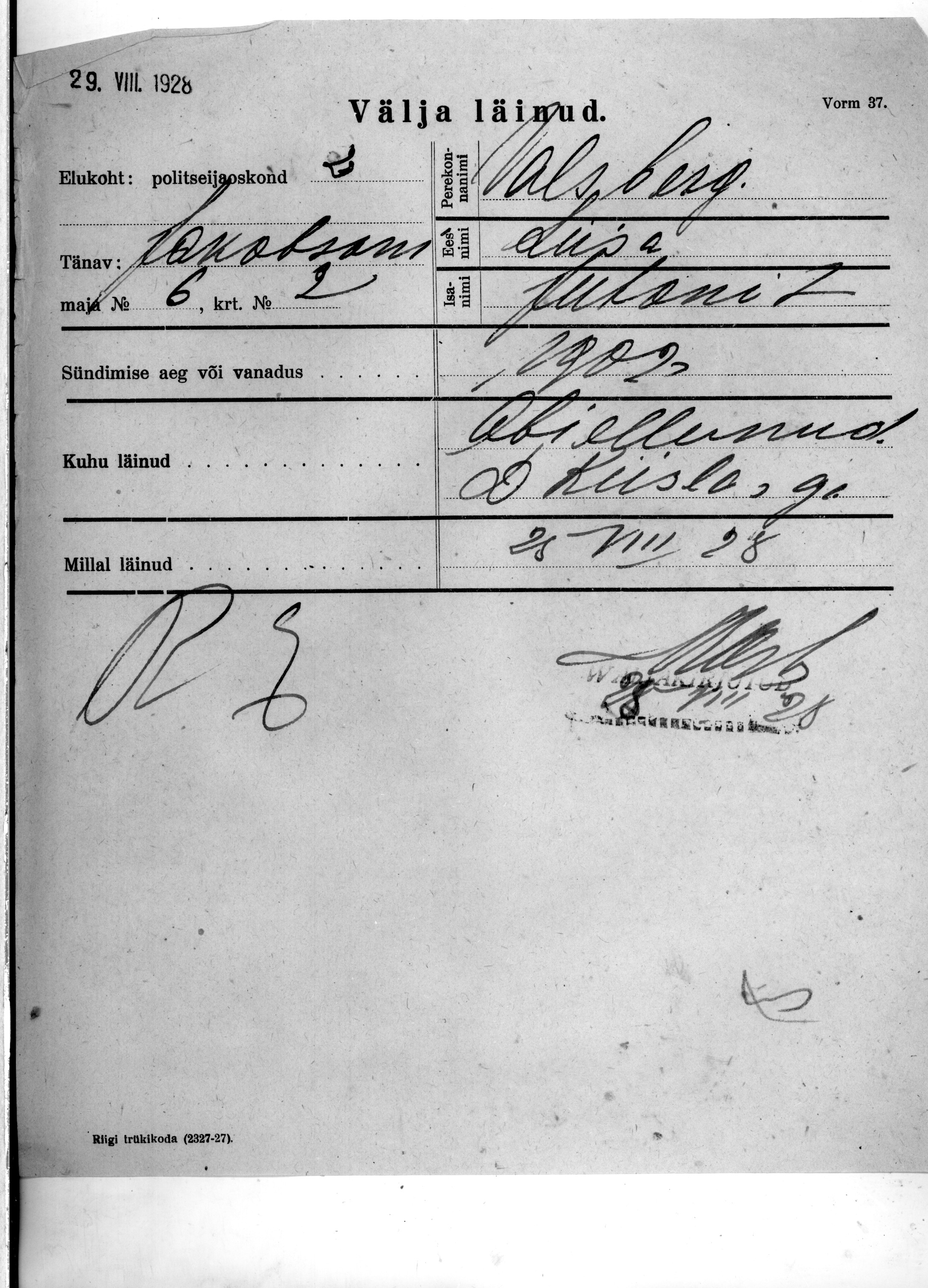 Valsberg, Liisa, Juhan