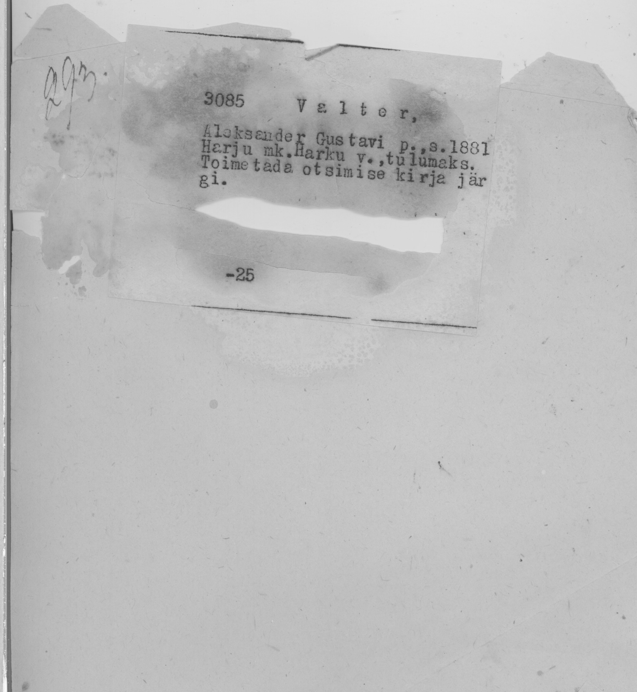 Valter, Aleksander, Gustav