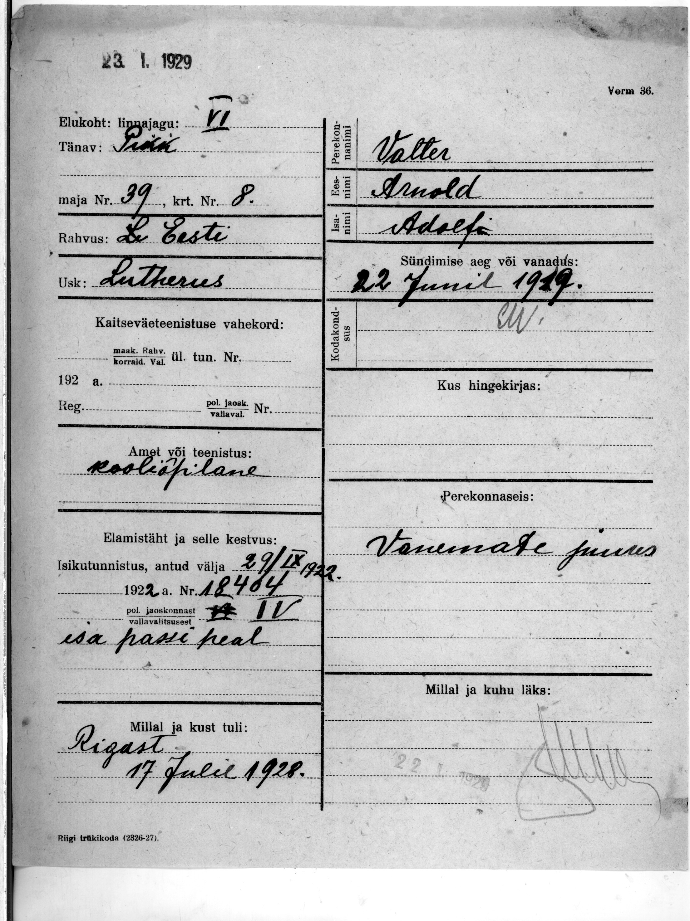 Valter, Arnold, Adolf