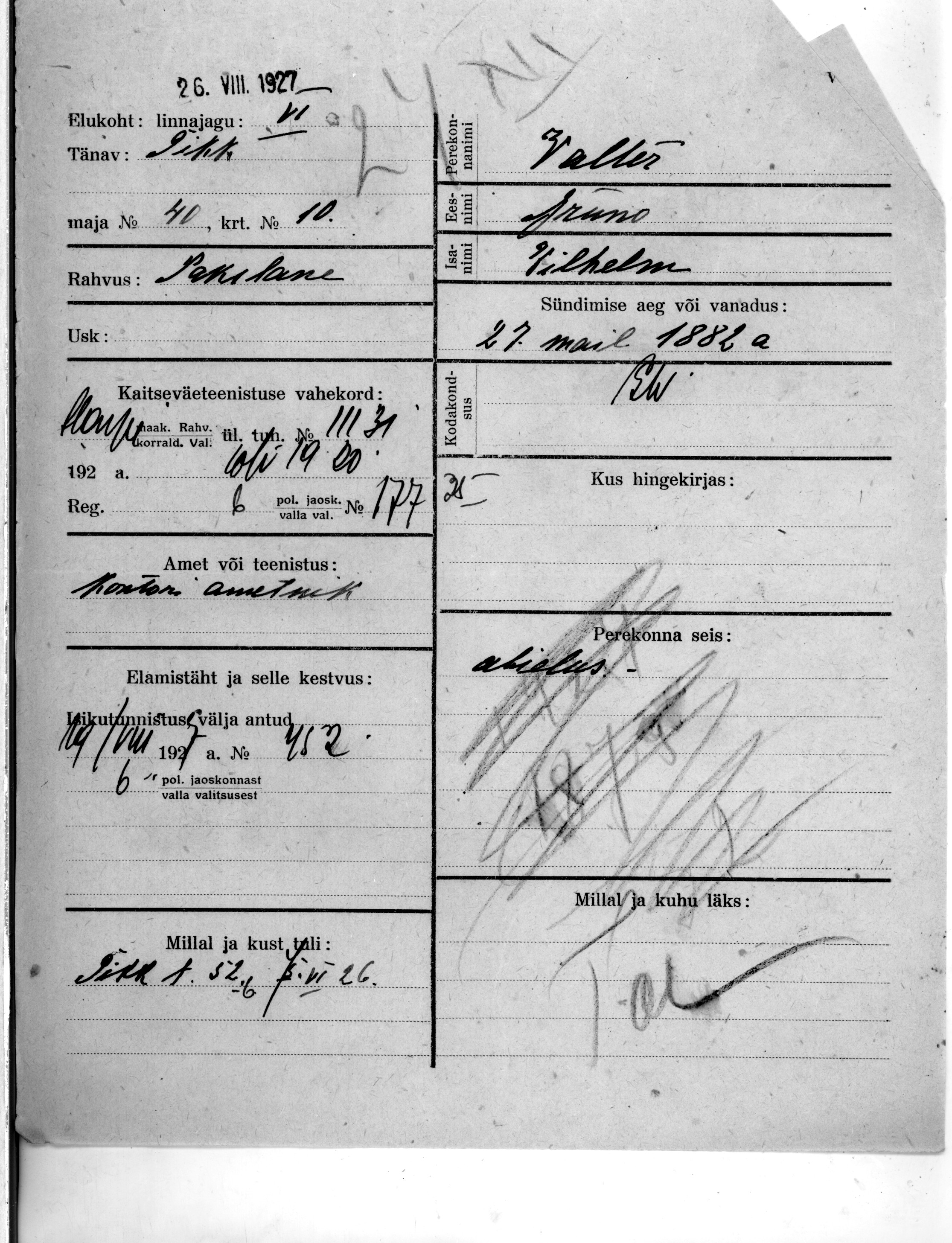 Valter, Bruno, Vilhelm