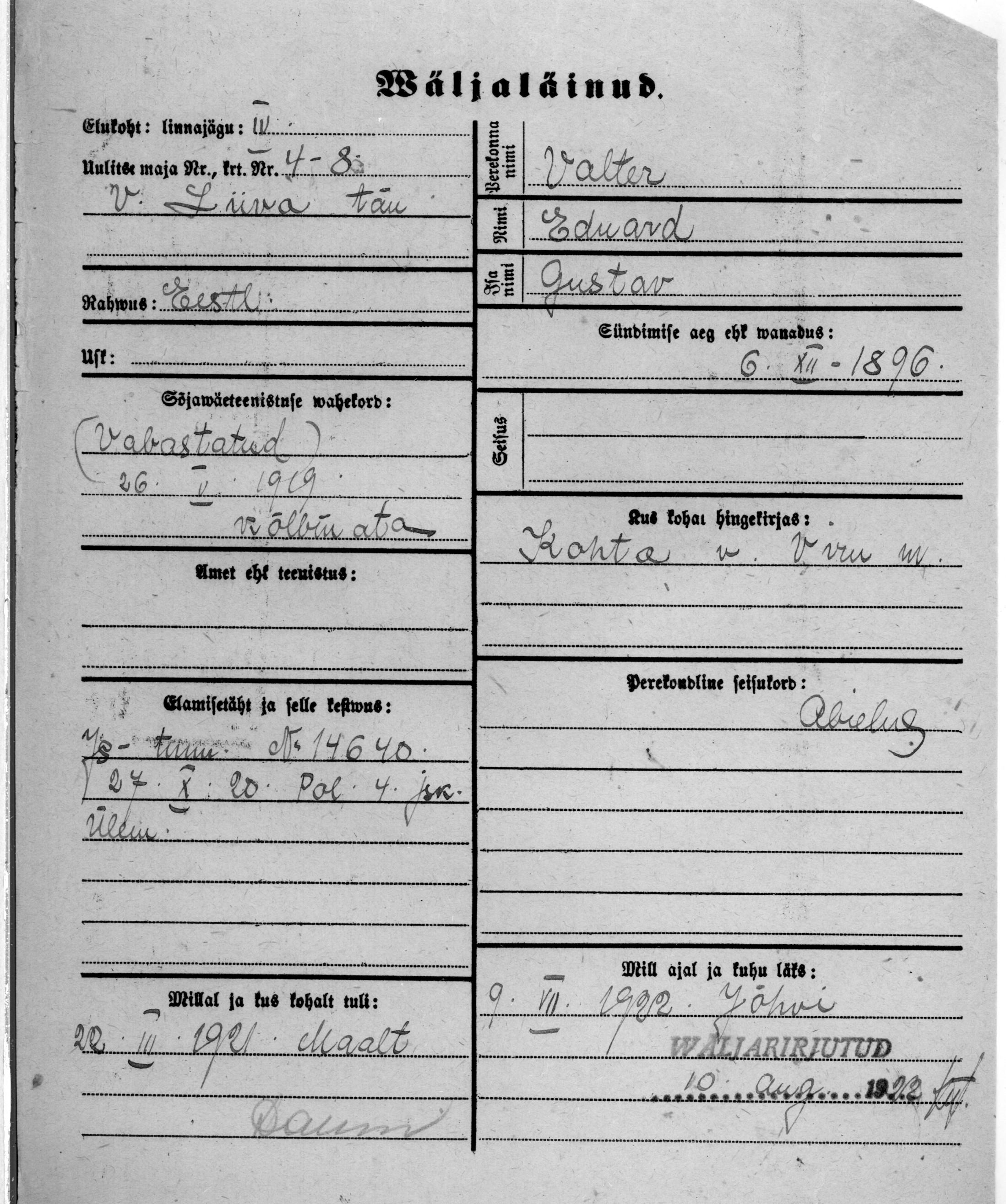 Valter, Eduard, Gustav