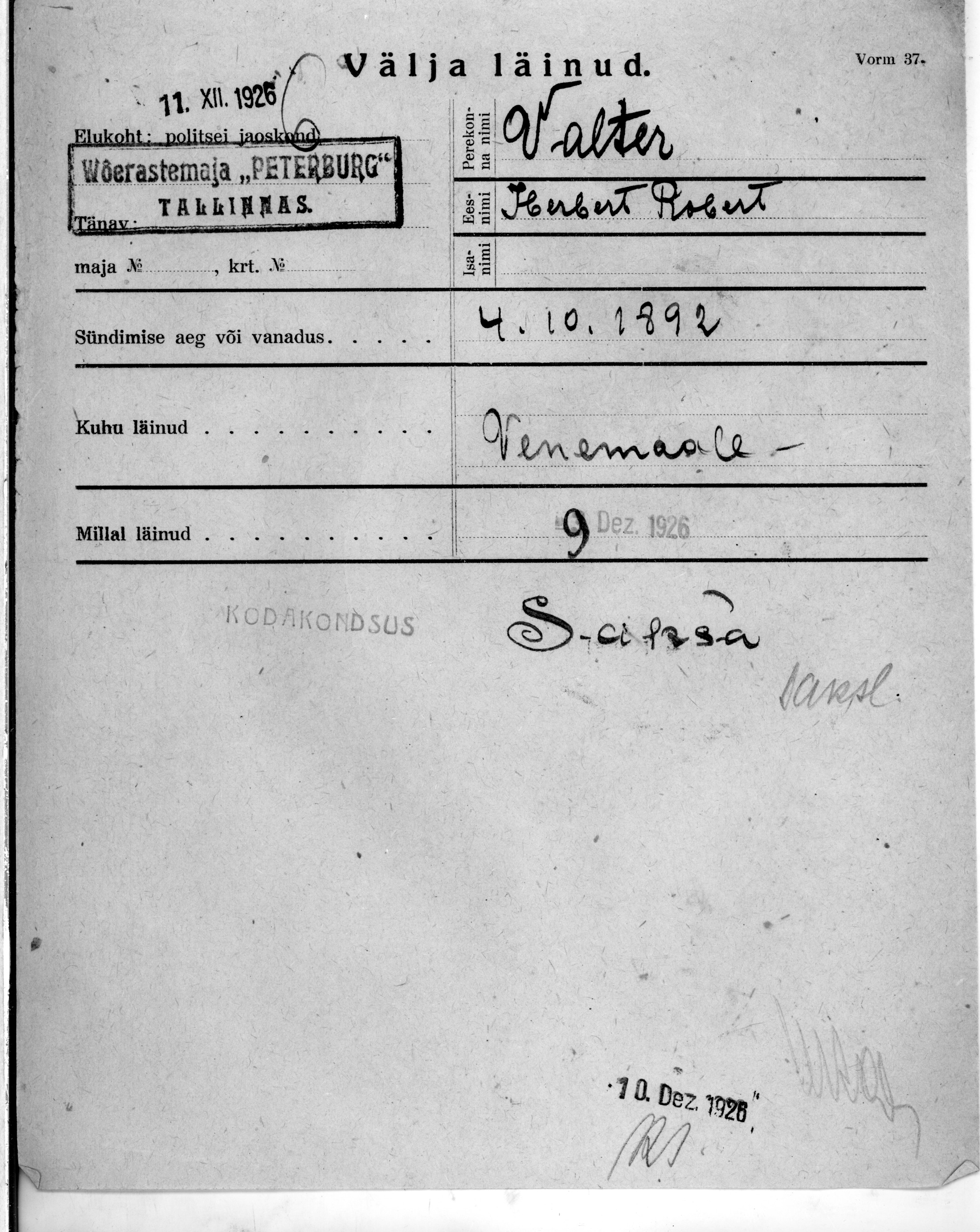 Valter, Herbert-Robert