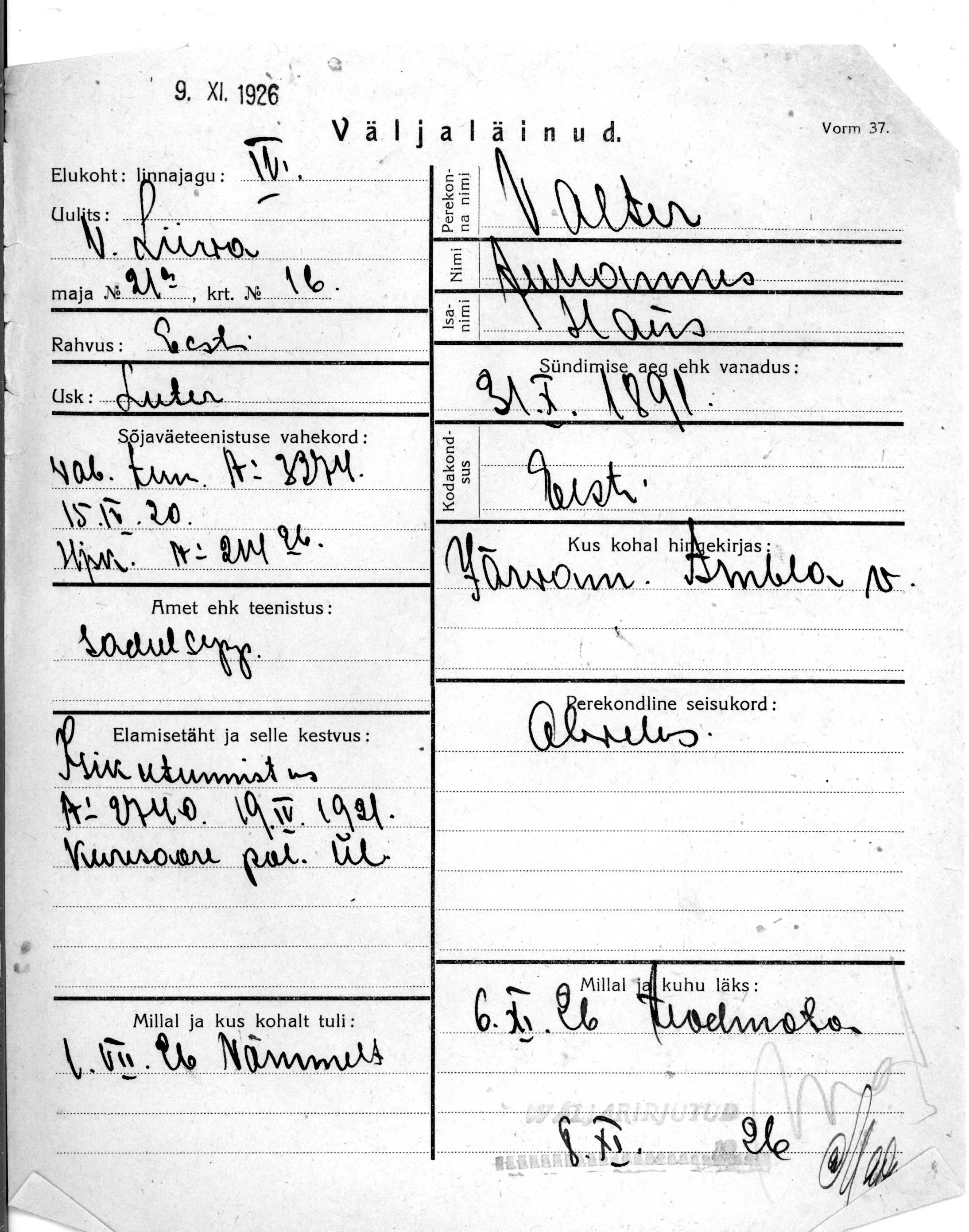 Valter, Johannes, Hans