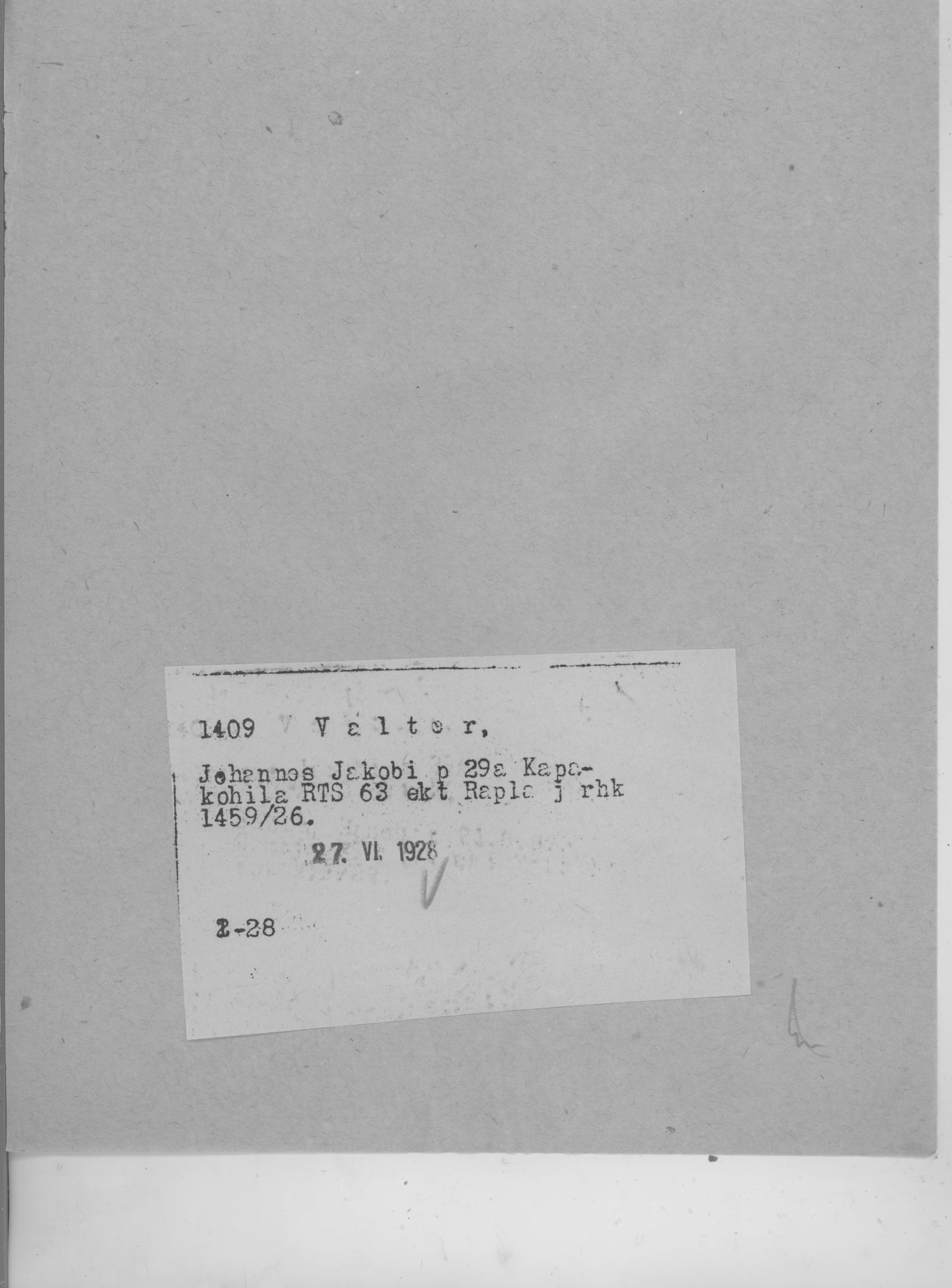 Valter, Johannes, Jakob